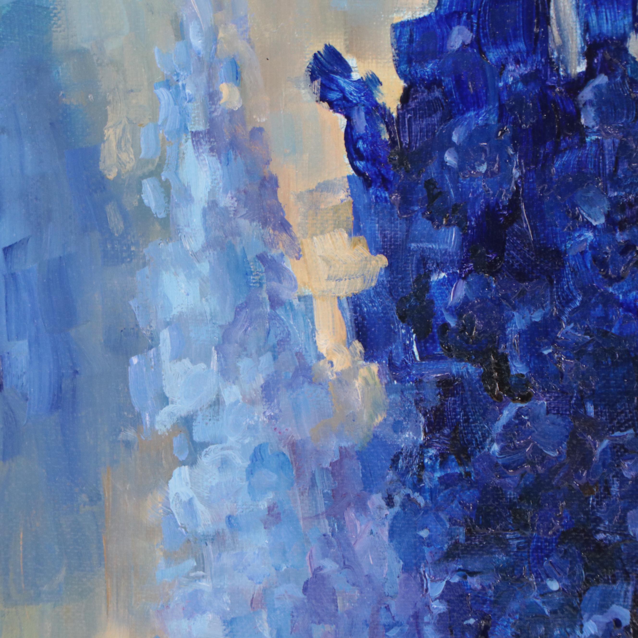 Nataliya Shlomenko Oil Painting "Larkspur," 2022