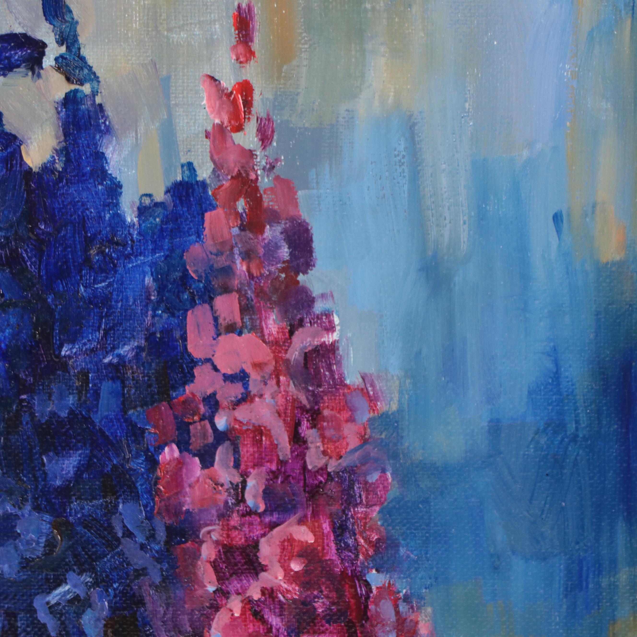 Nataliya Shlomenko Oil Painting "Larkspur," 2022