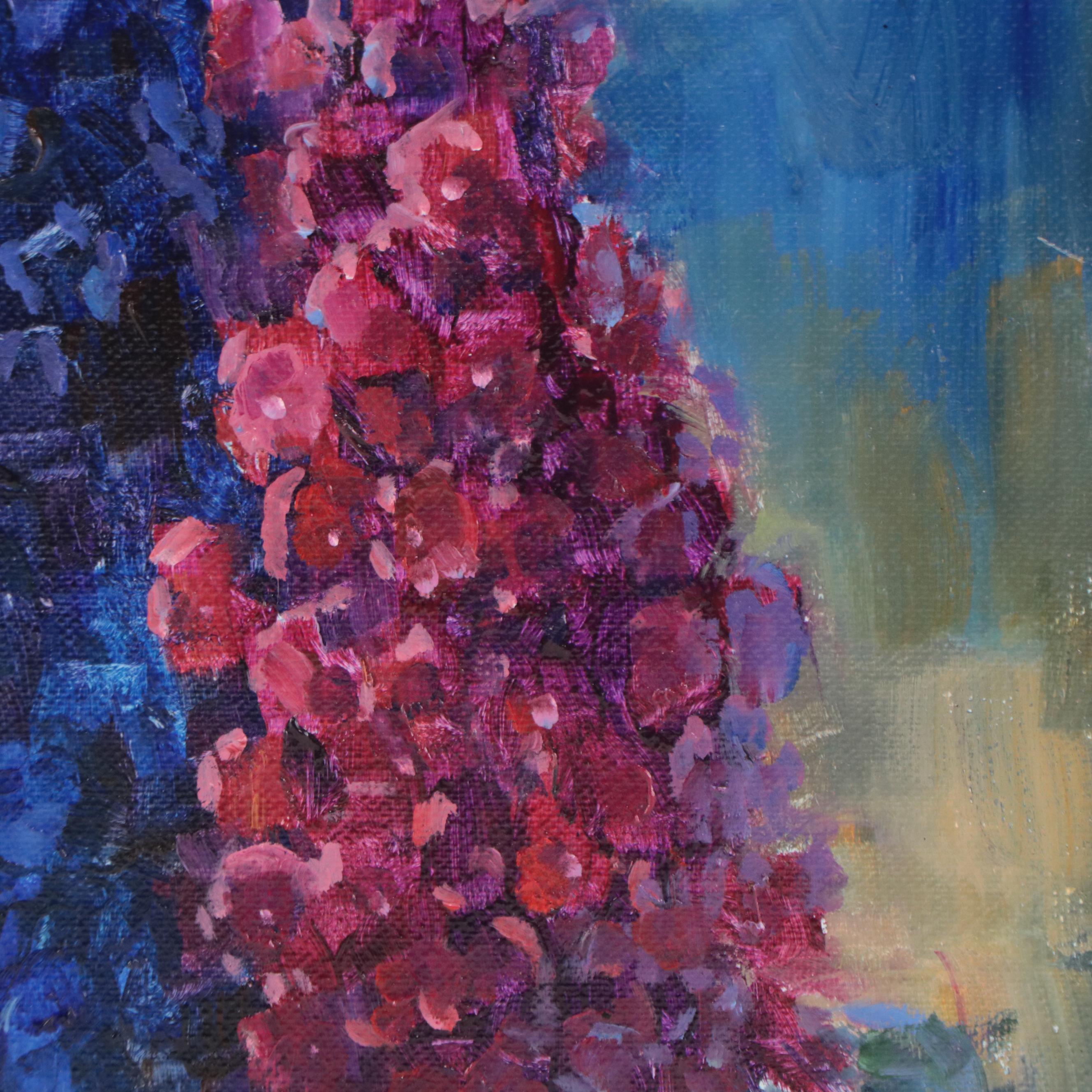 Nataliya Shlomenko Oil Painting "Larkspur," 2022