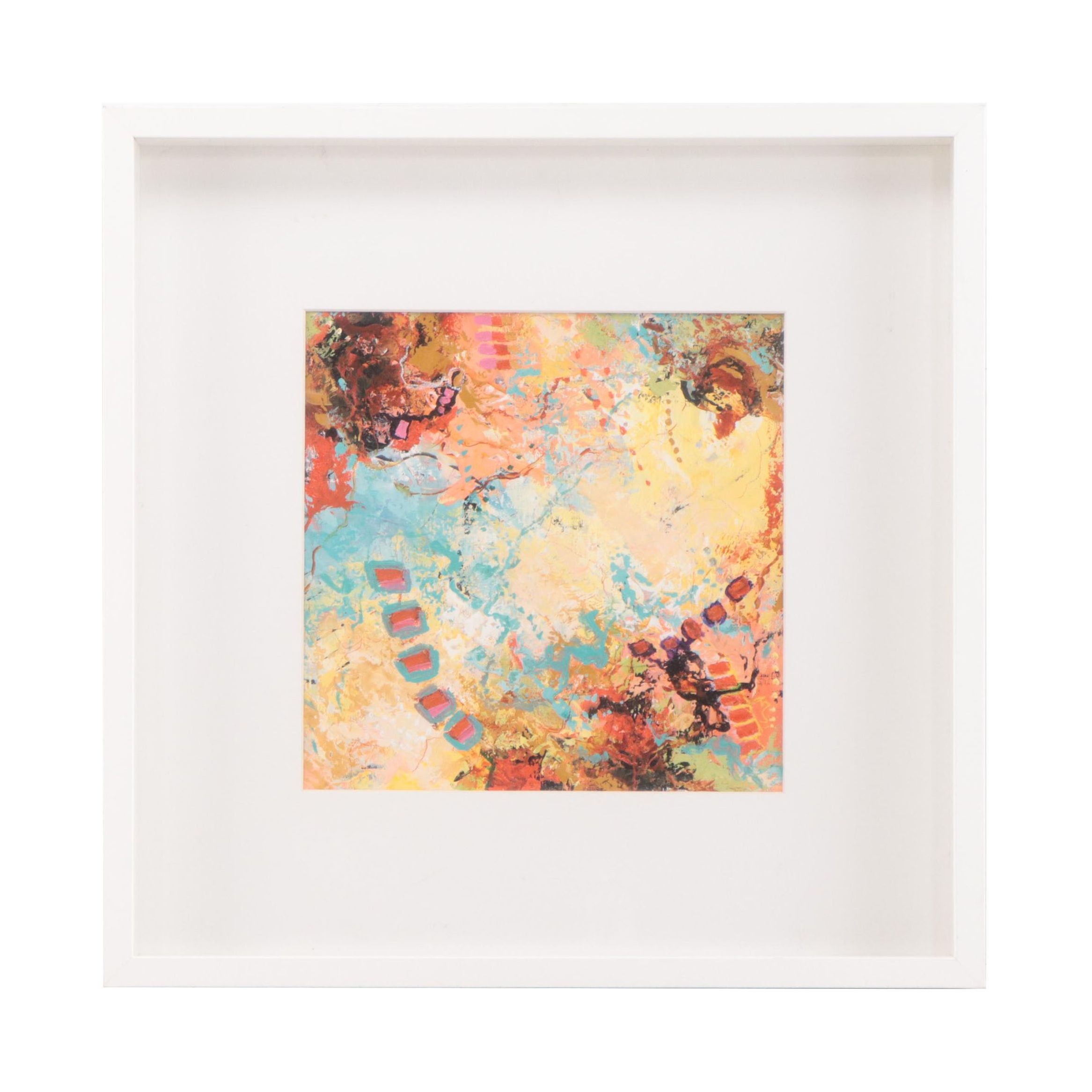 Sanna Abstract Acrylic Painting "Morning Warm-up"