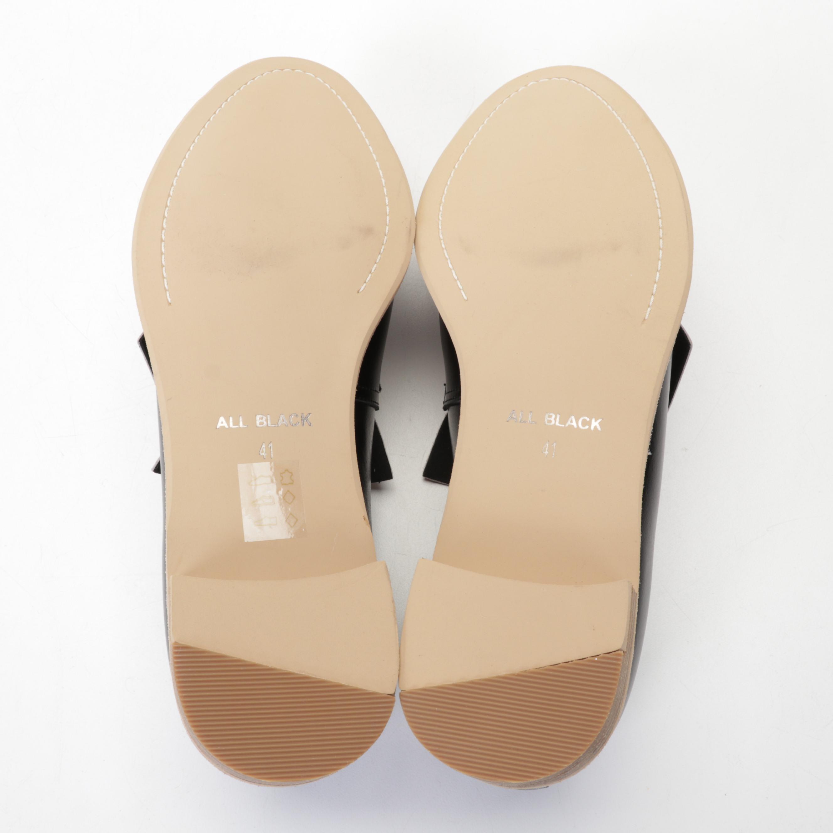 All Black "Flatbow Cowman" Loafers, Coach "Thelma" Suede Boots, and More Boots