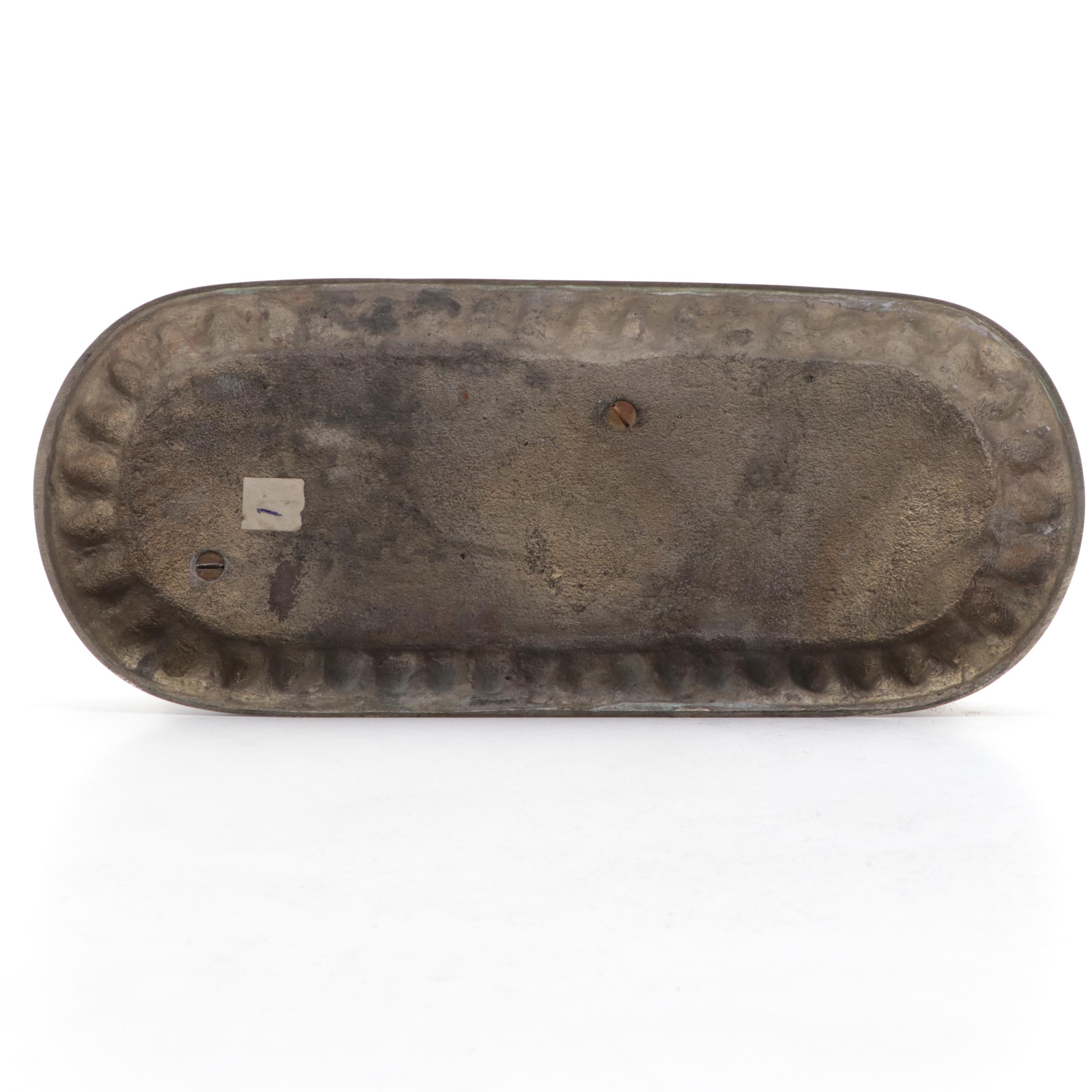 Brass Plated Over Copper Horse Figurine, Early to Mid 20th Century