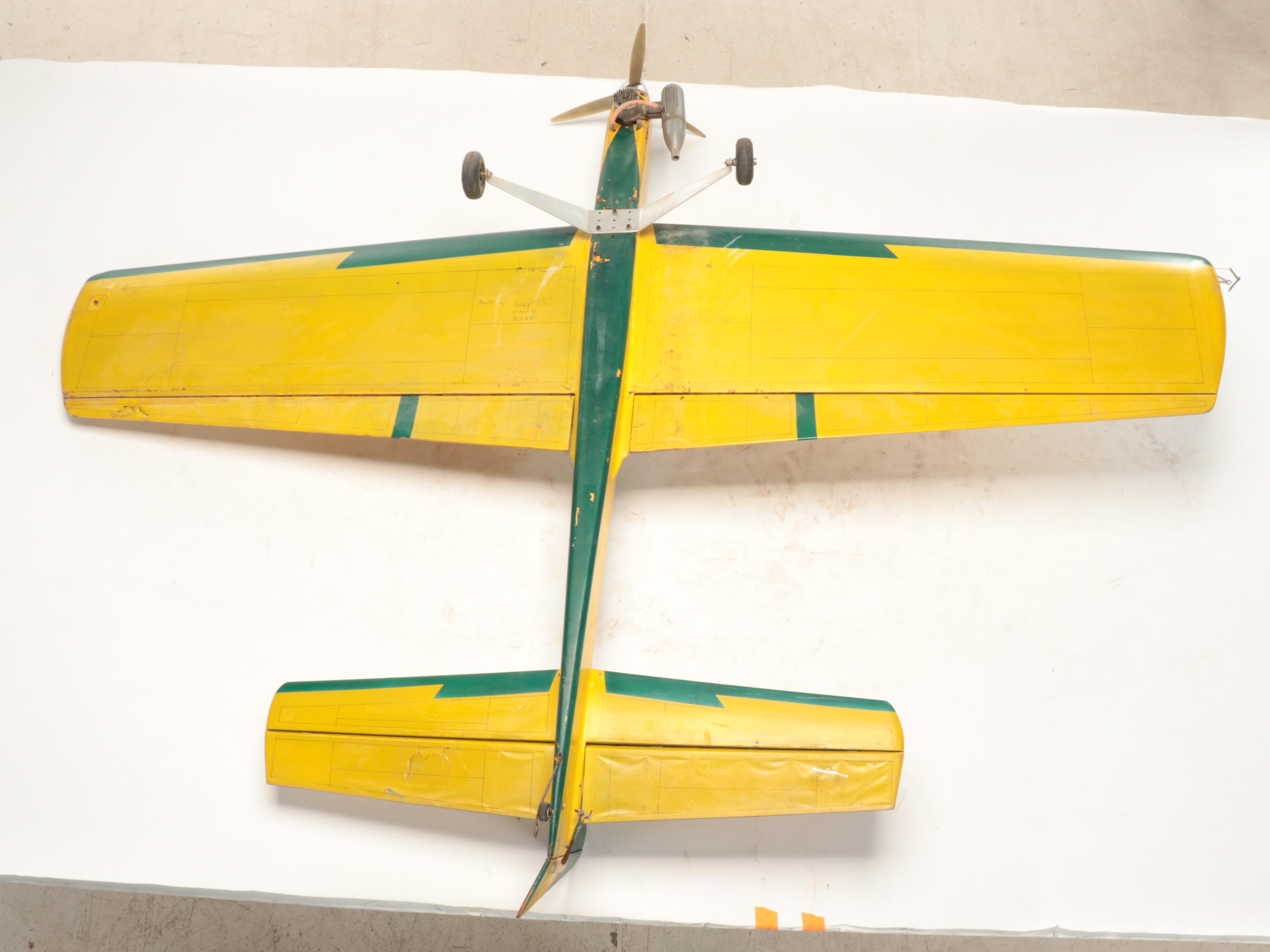 Handbuilt "Magnum" Single Engine Model Airplane, 1989