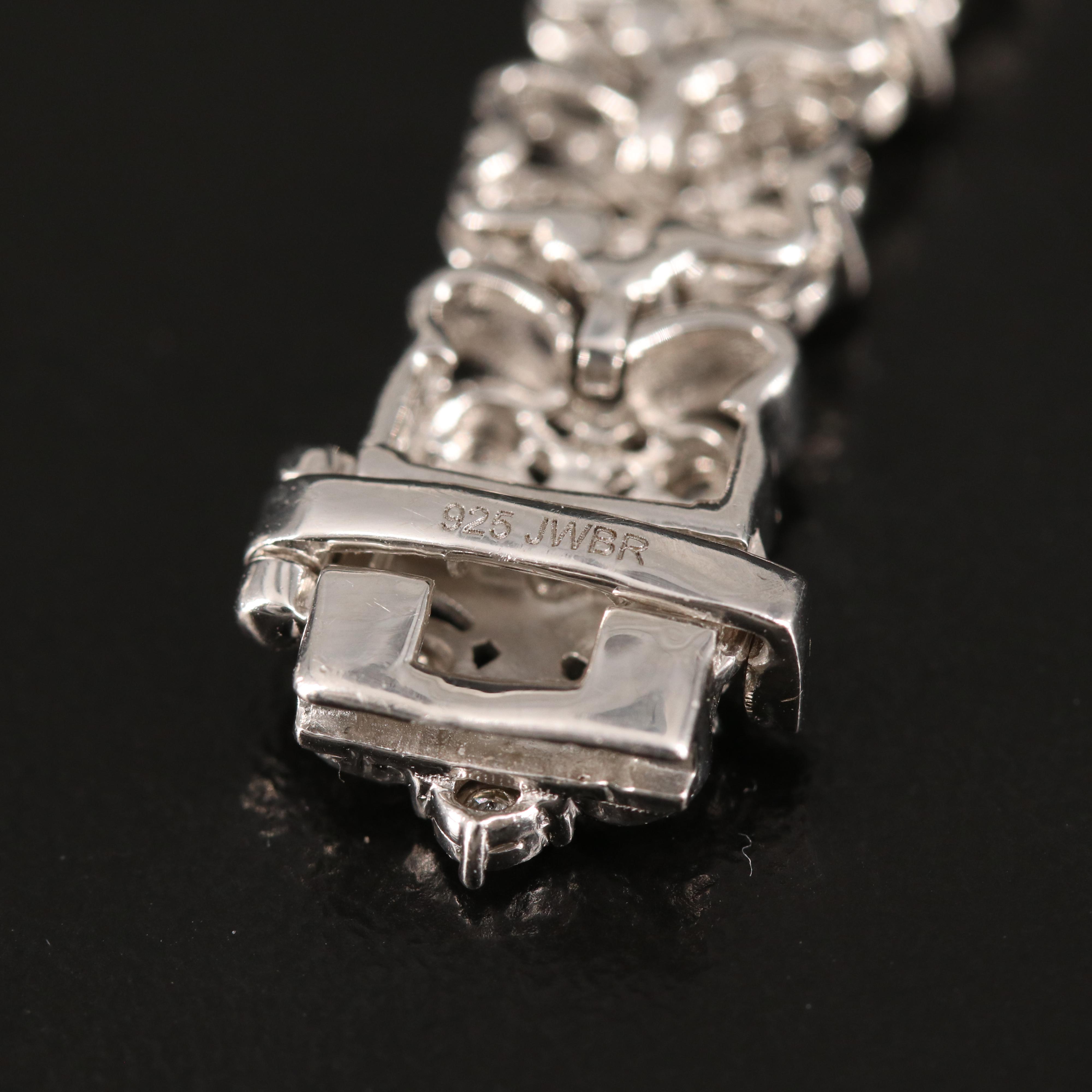 Sterling 1.02 CTW Diamond Bracelet