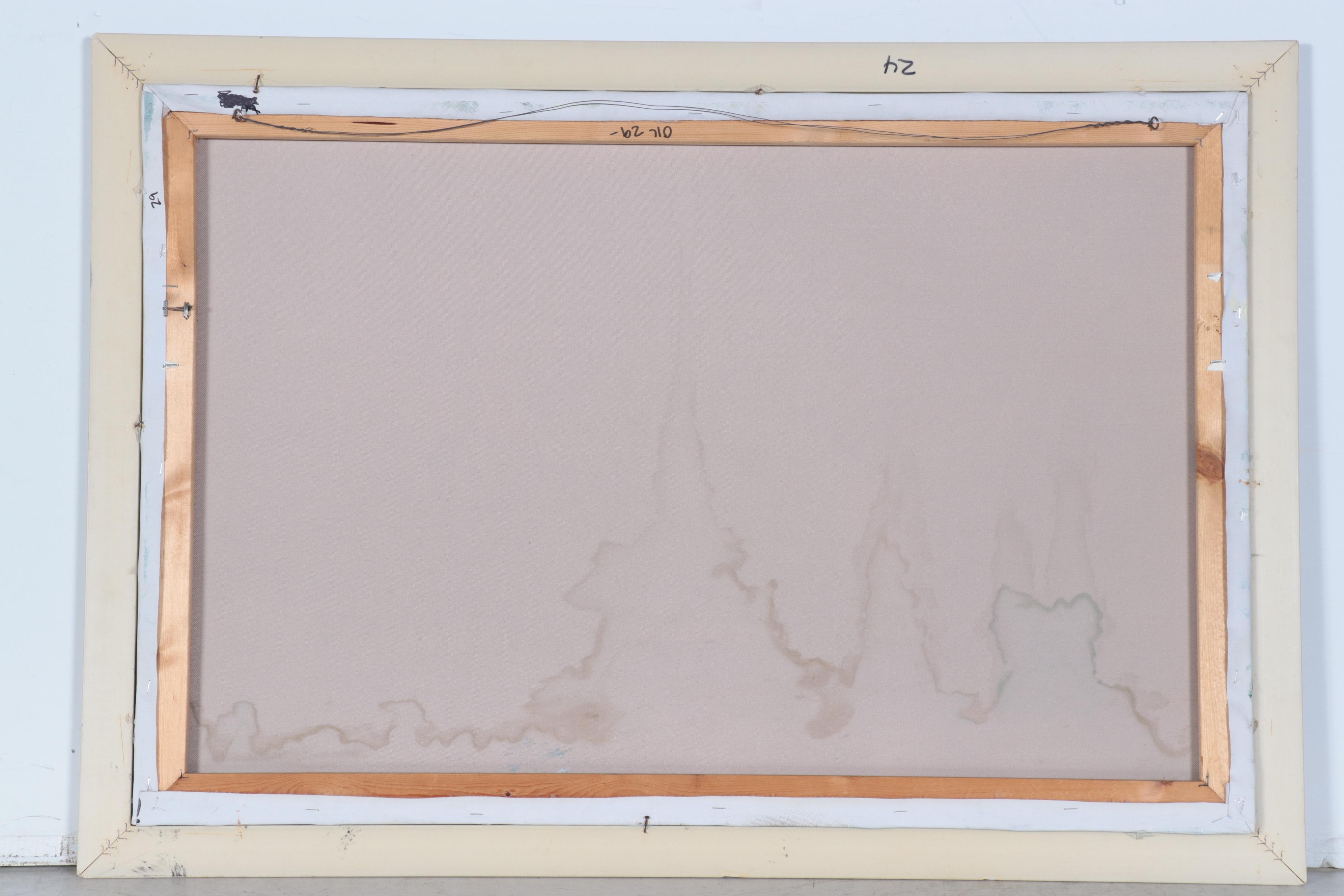 Maritime Oil Painting of Battle on the Sea