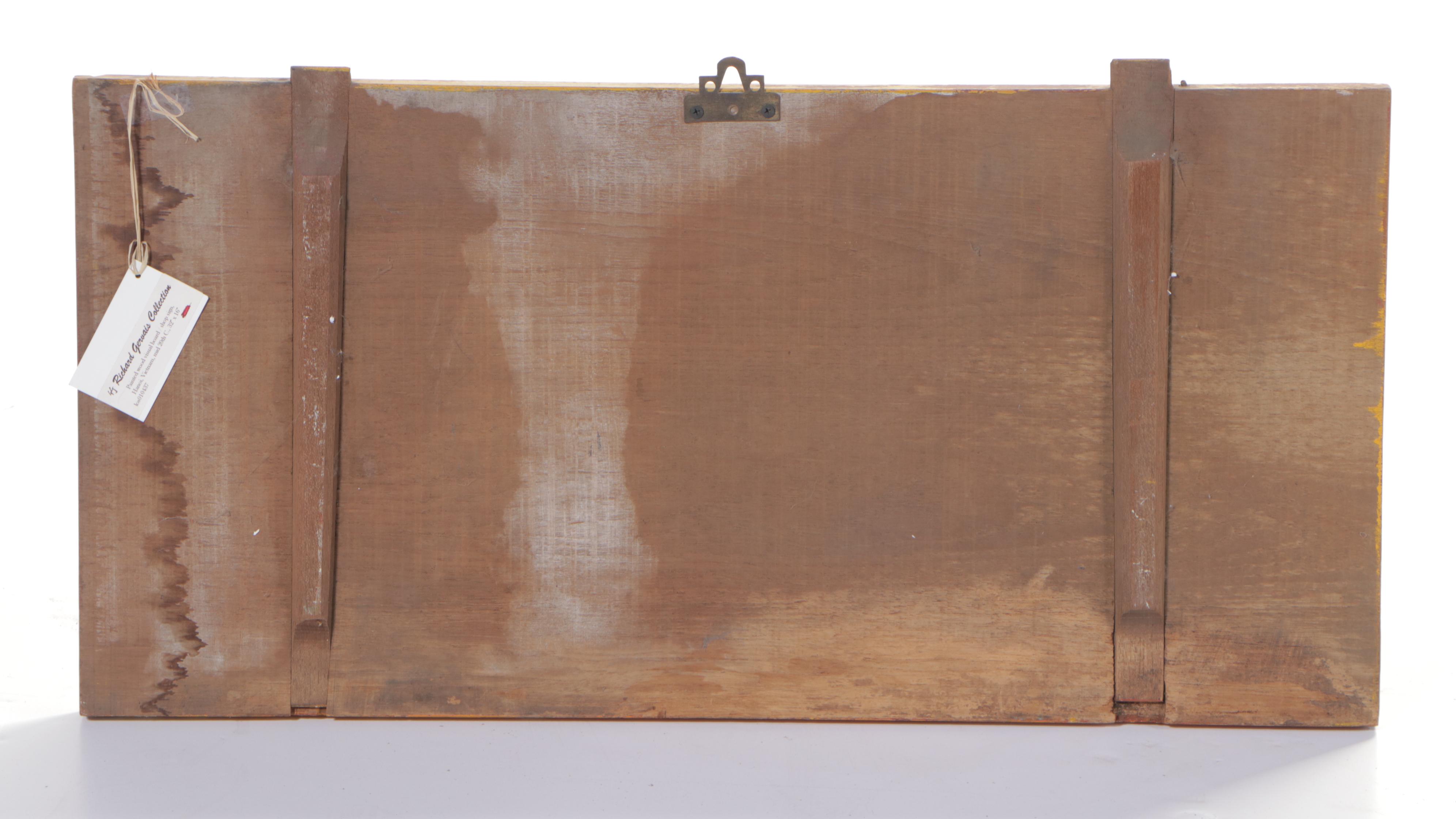 Vietnamese Painted Wood Visual Boards or Shop Signs, Mid-20th Century