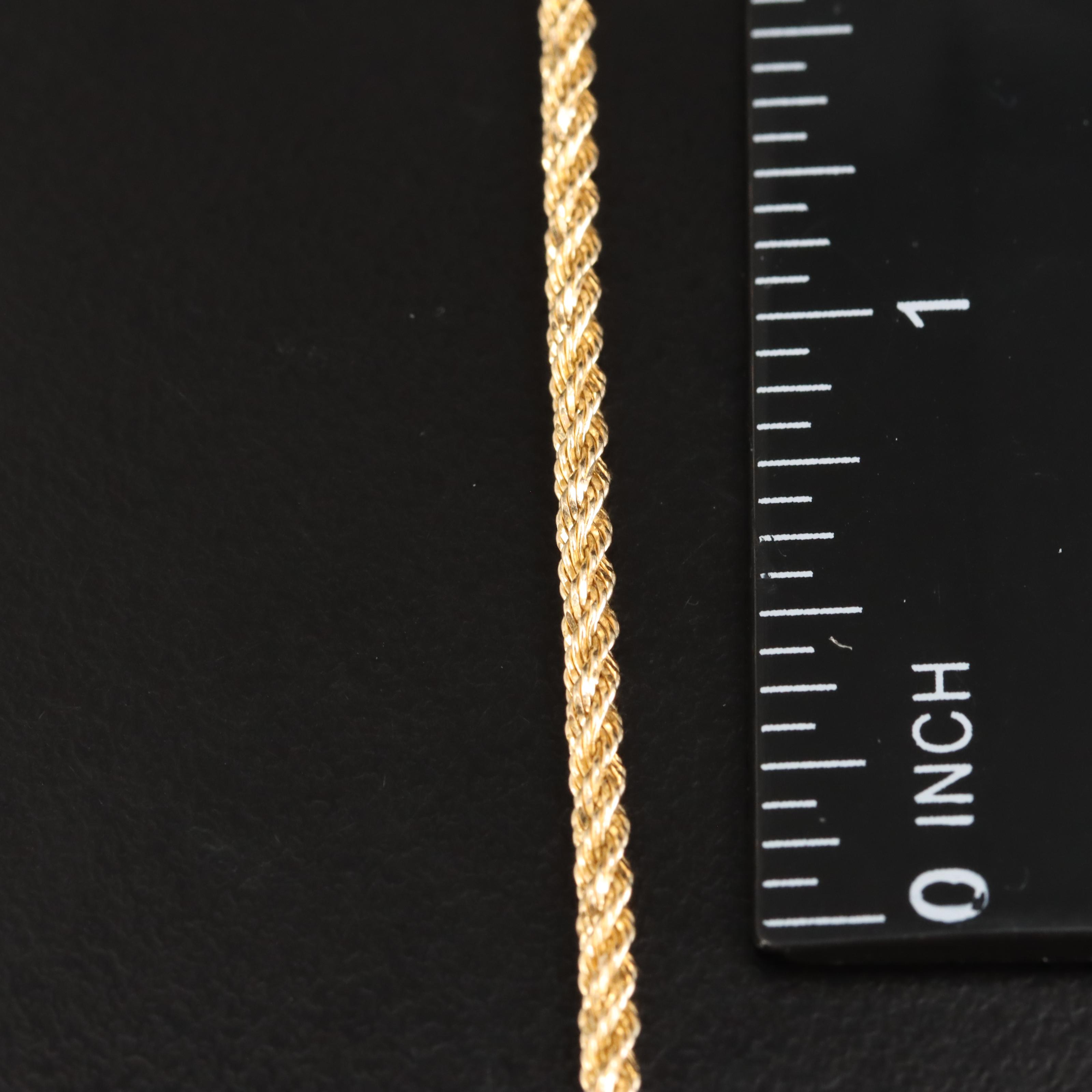 14K Rope Chain Necklace