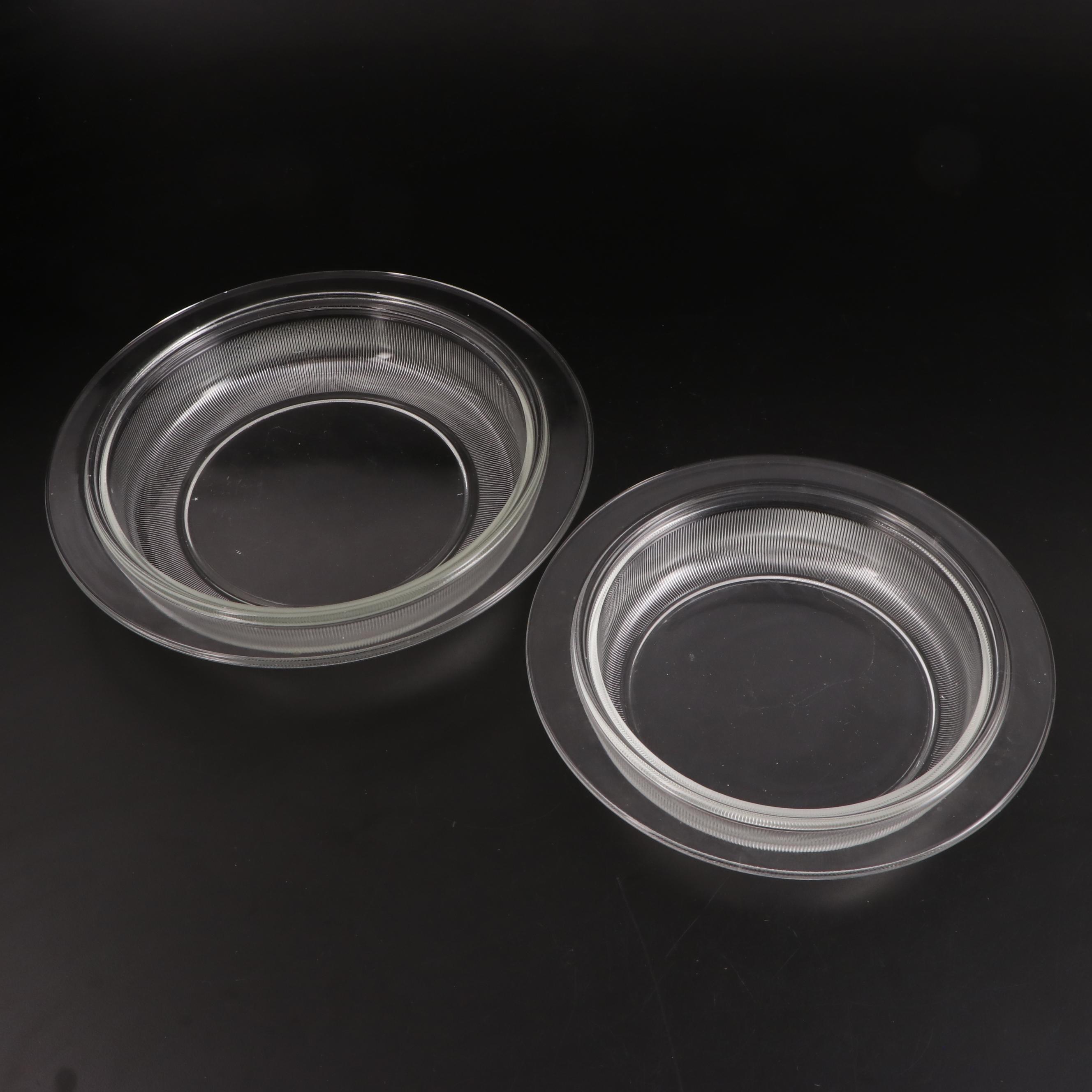 Jeanette Glasbake "Chef's Choice" Casseroles with Au Gratin Lids, Late 20th C.