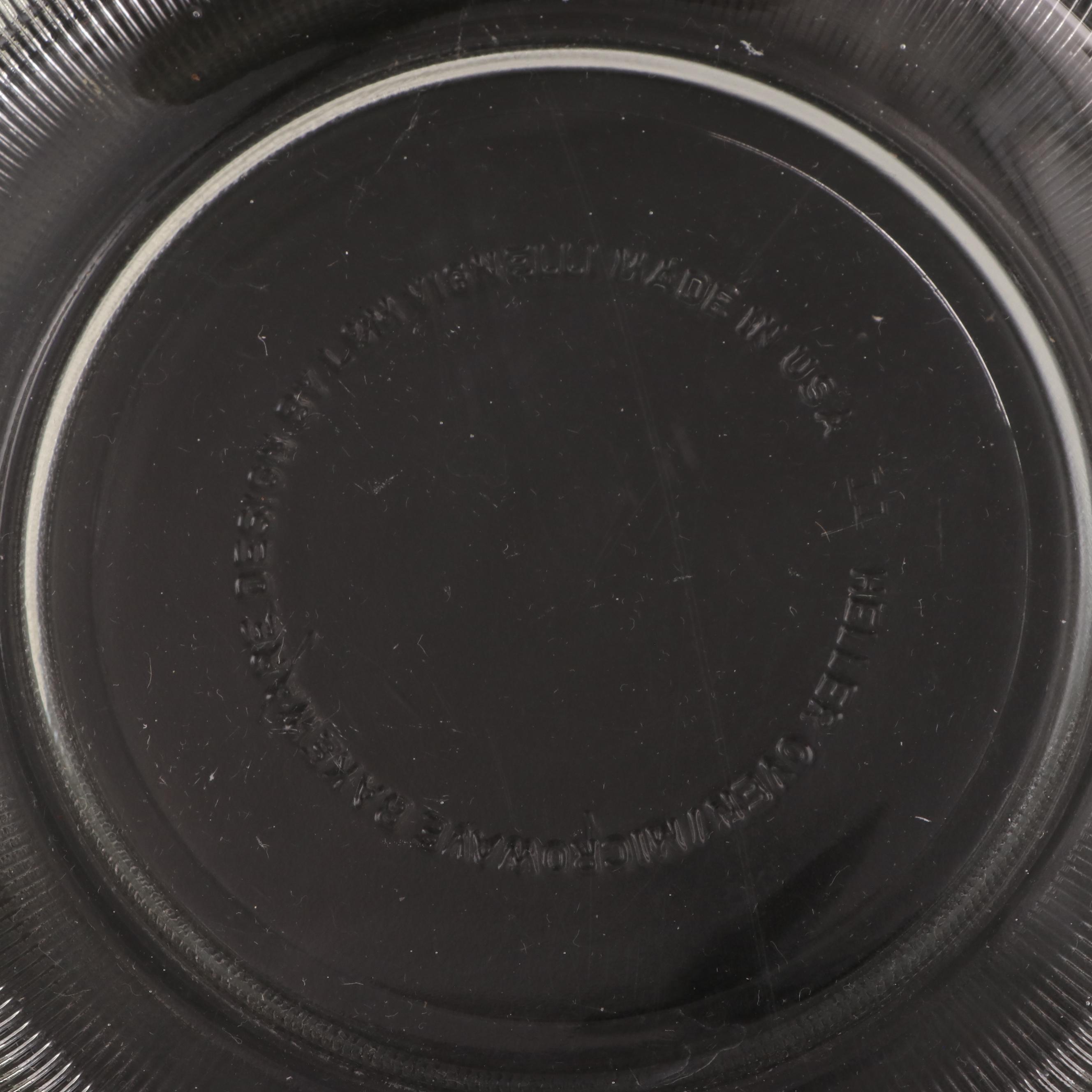 Jeanette Glasbake "Chef's Choice" Casseroles with Au Gratin Lids, Late 20th C.