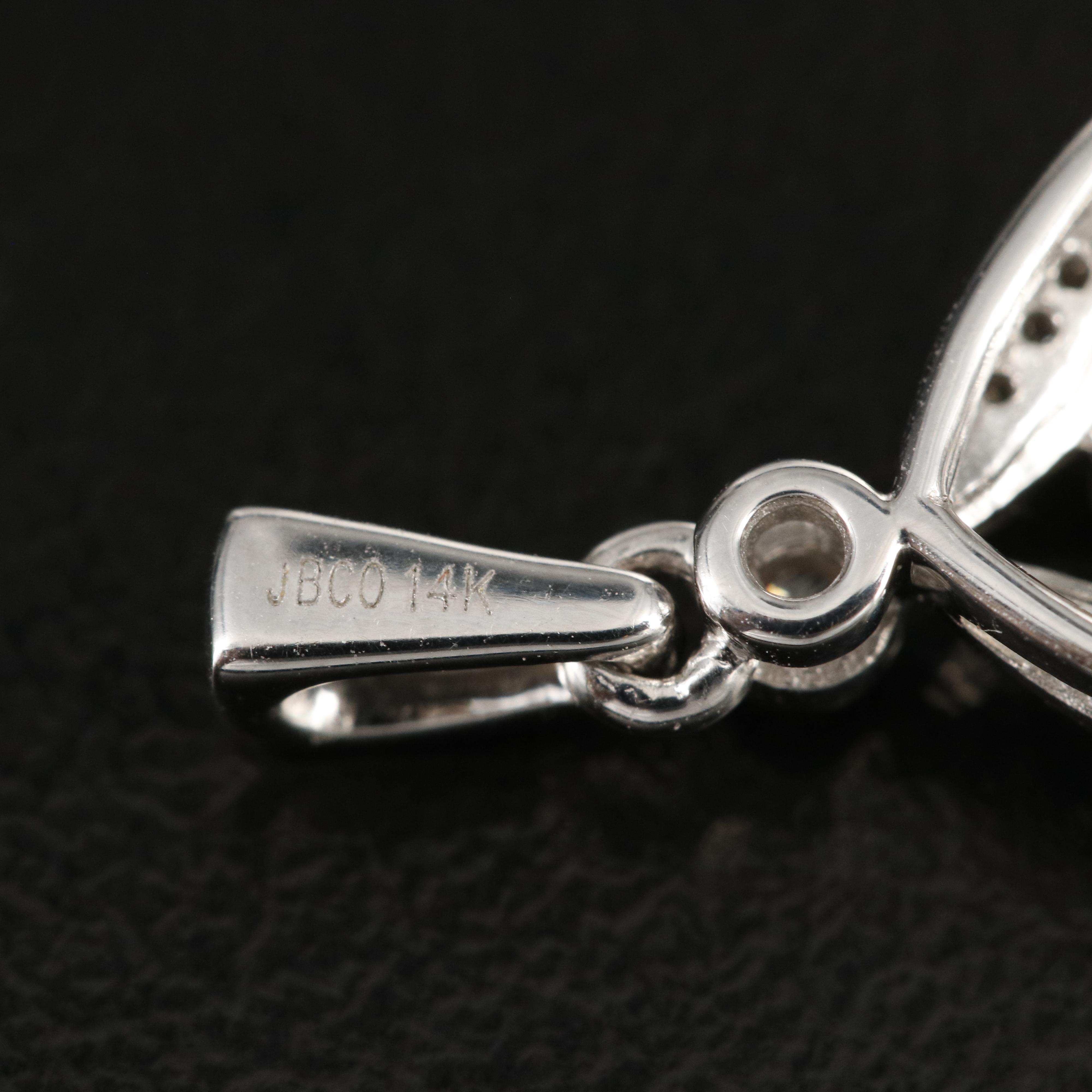 14K 0.26 CTW Diamond Square Pendant