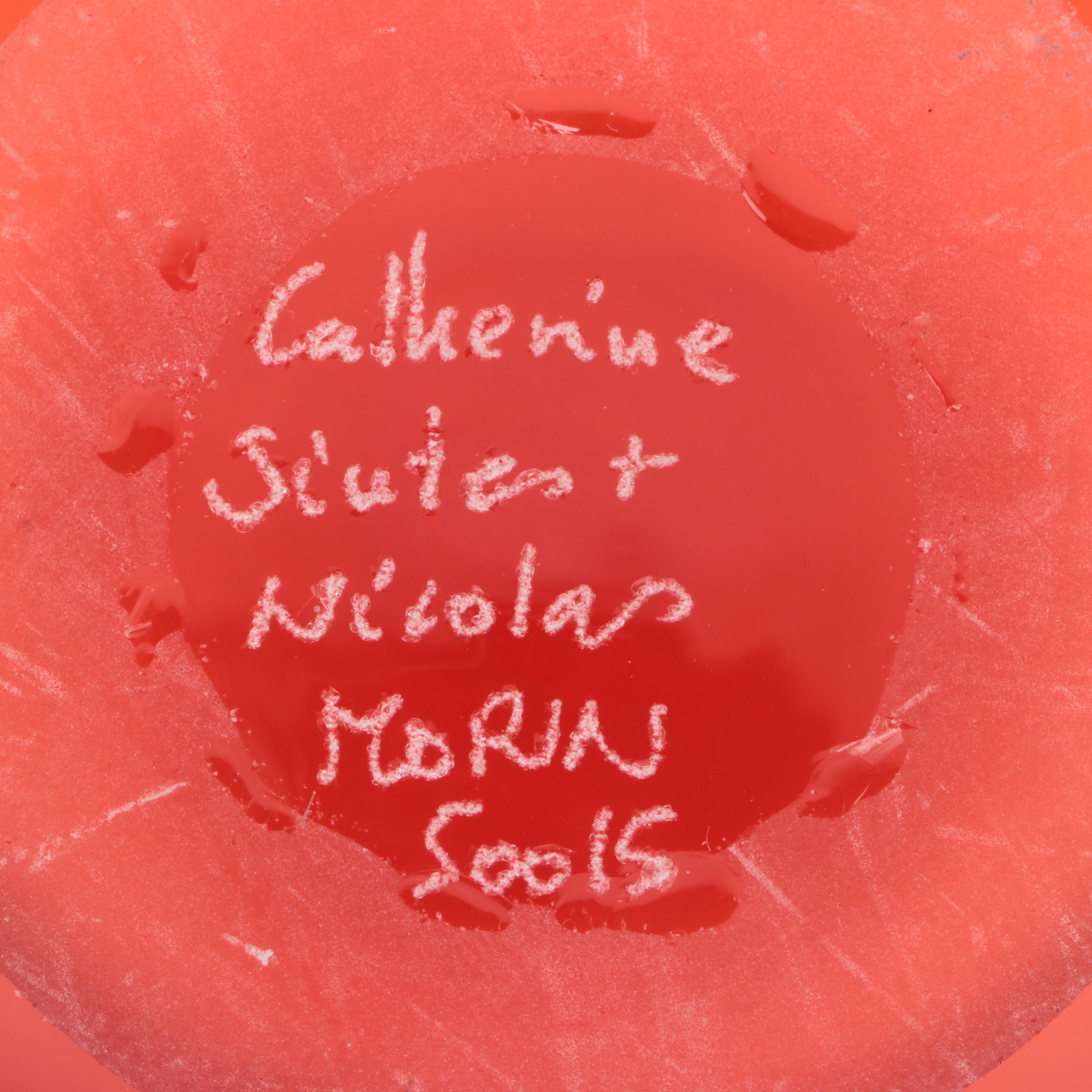 Catherine Sintès and Nicolas Morin Studio Glass Jar with Figural Stopper