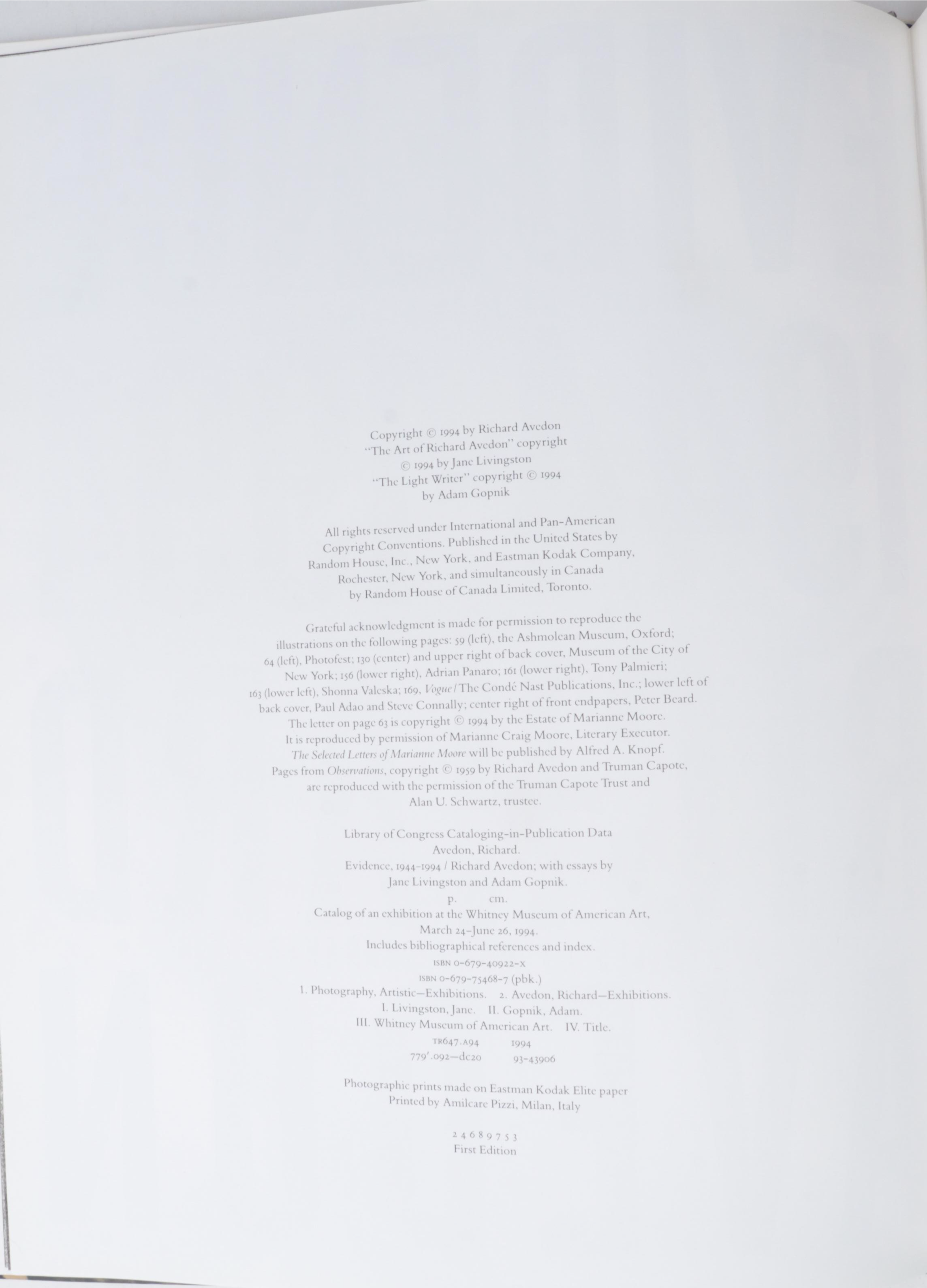 First Edition "Evidence, 1944-1994" and More Art Books