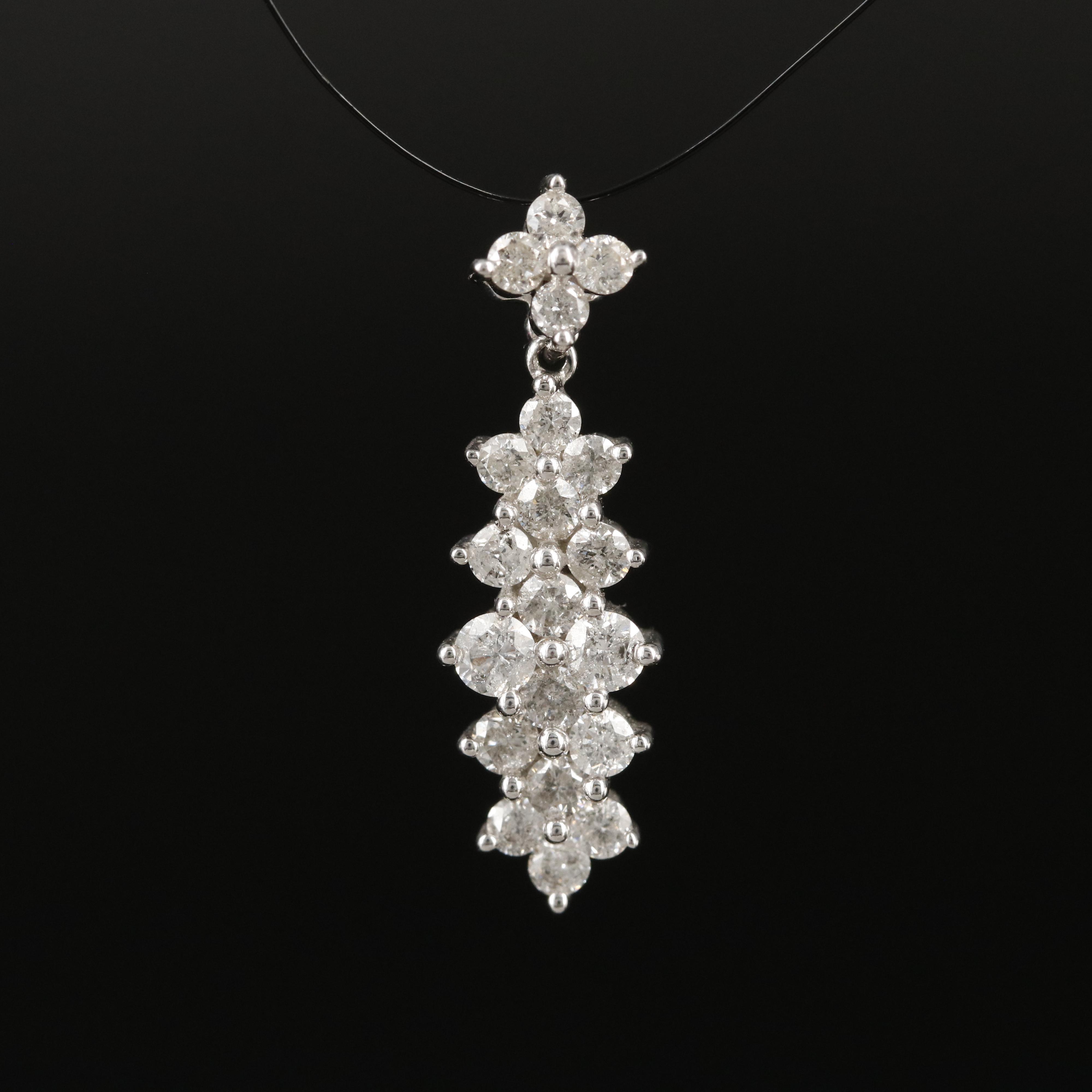 14K 0.70 CTW Diamond Pendant