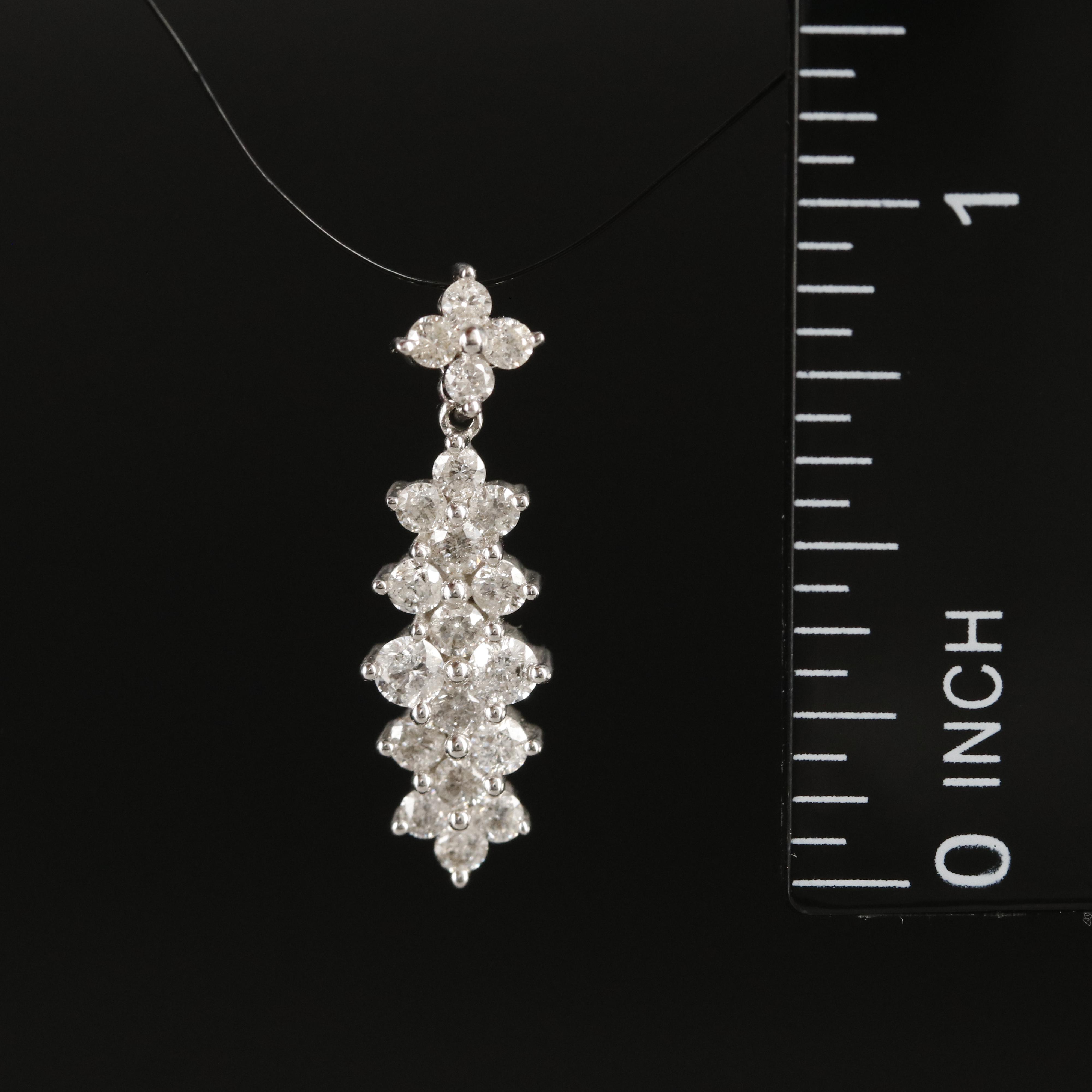 14K 0.70 CTW Diamond Pendant