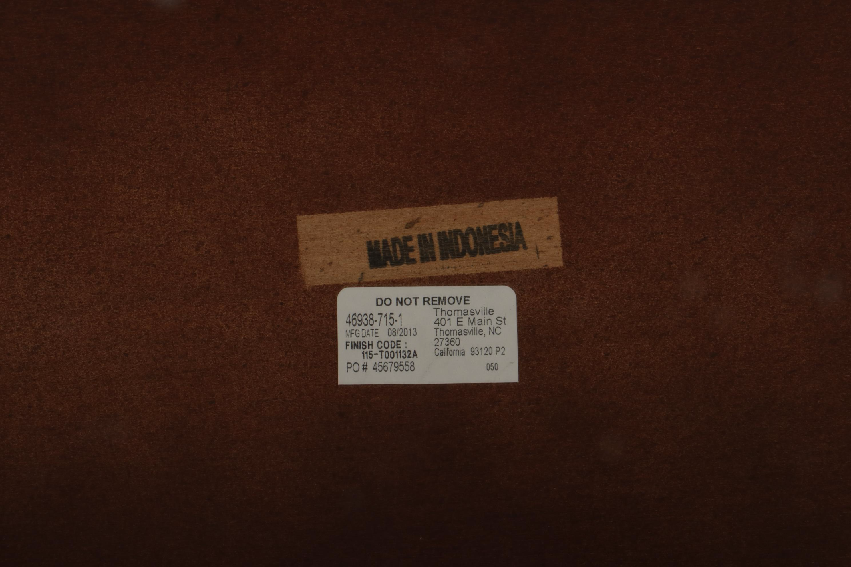 Thomasville "Cassara" Baroque Style Pierced and Turned Wood Console Table