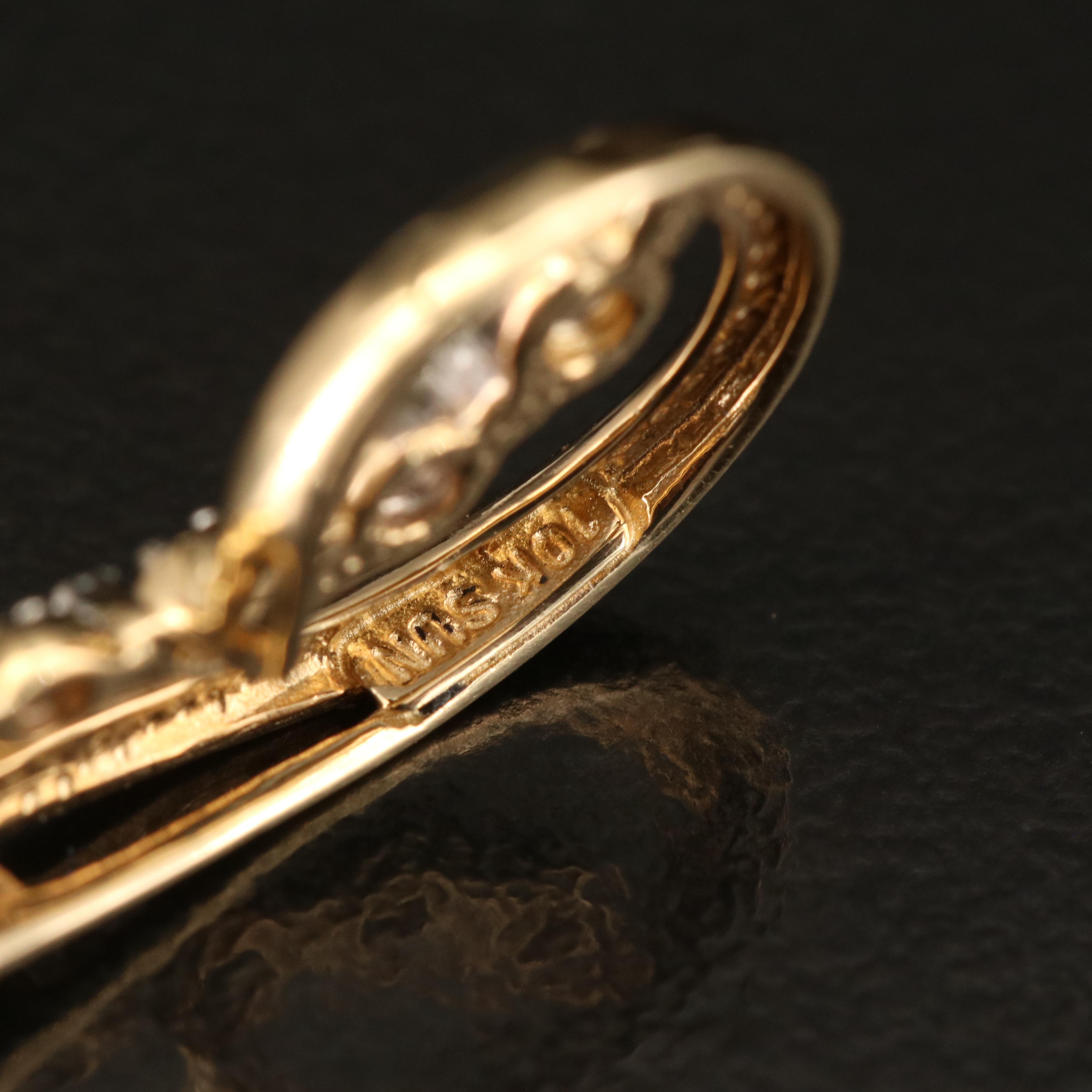 10K 0.04 CTW Diamond Pendant