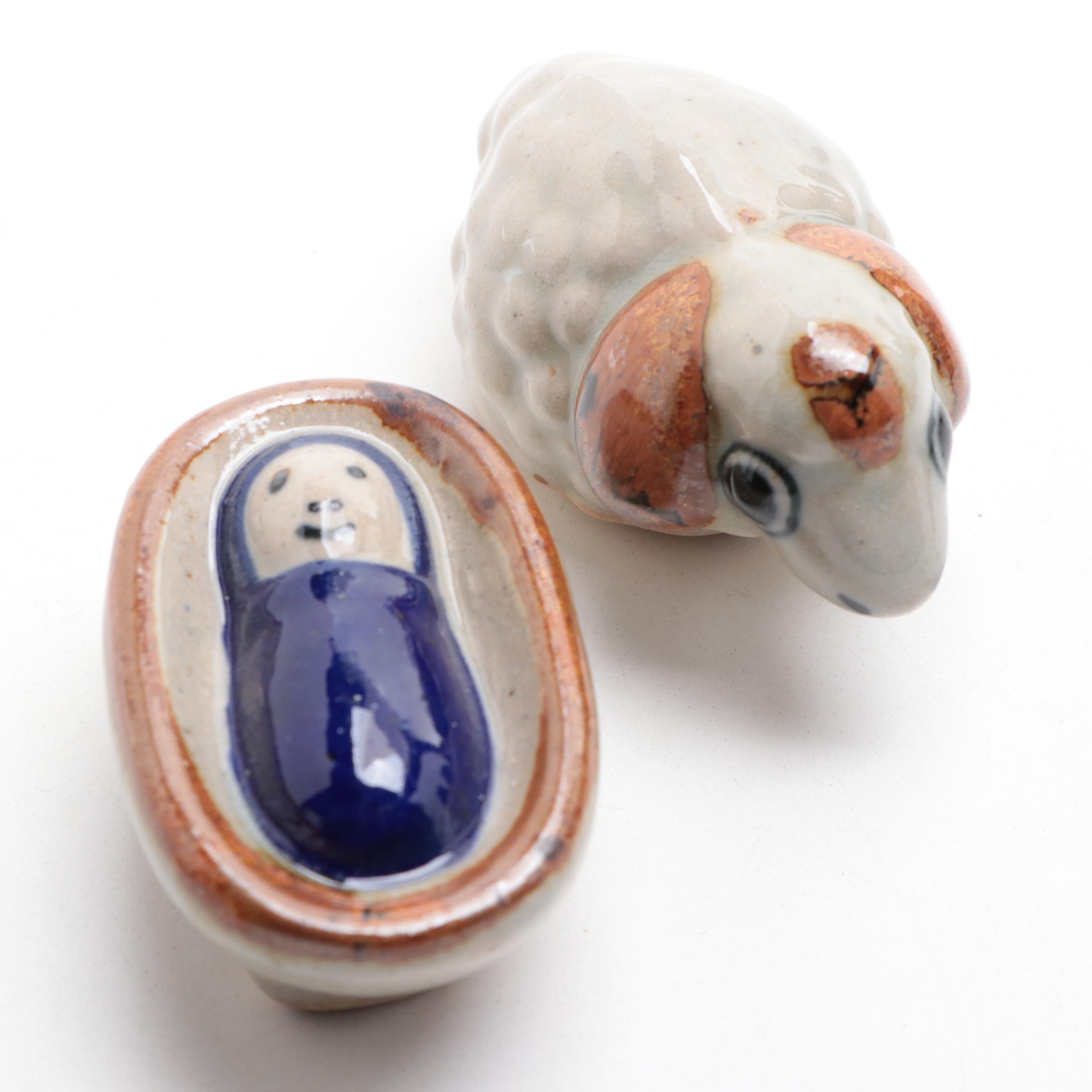 Ceramic Christmas Nativity Figurines