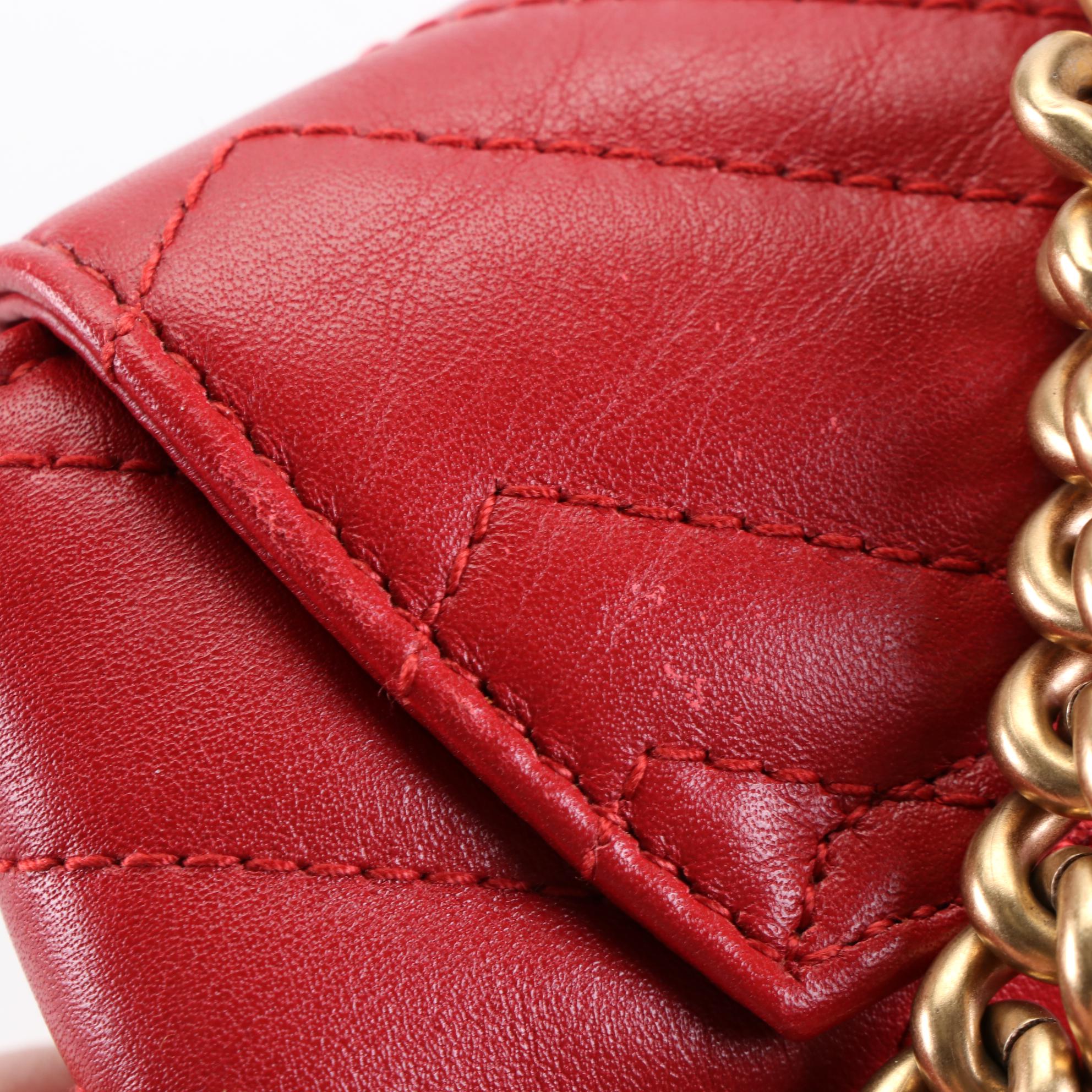 Gucci GG Marmont Backpack Purse in Chevron Matelassé Leather