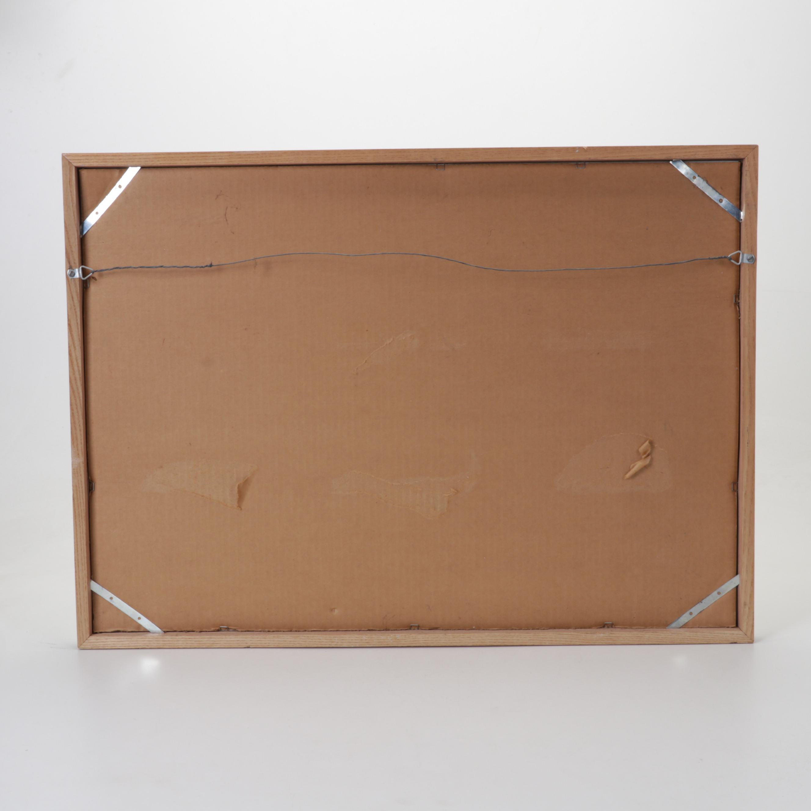 Surf Fishing Hand-Colored Halftone After Arthur B. Frost, Early 20th Century