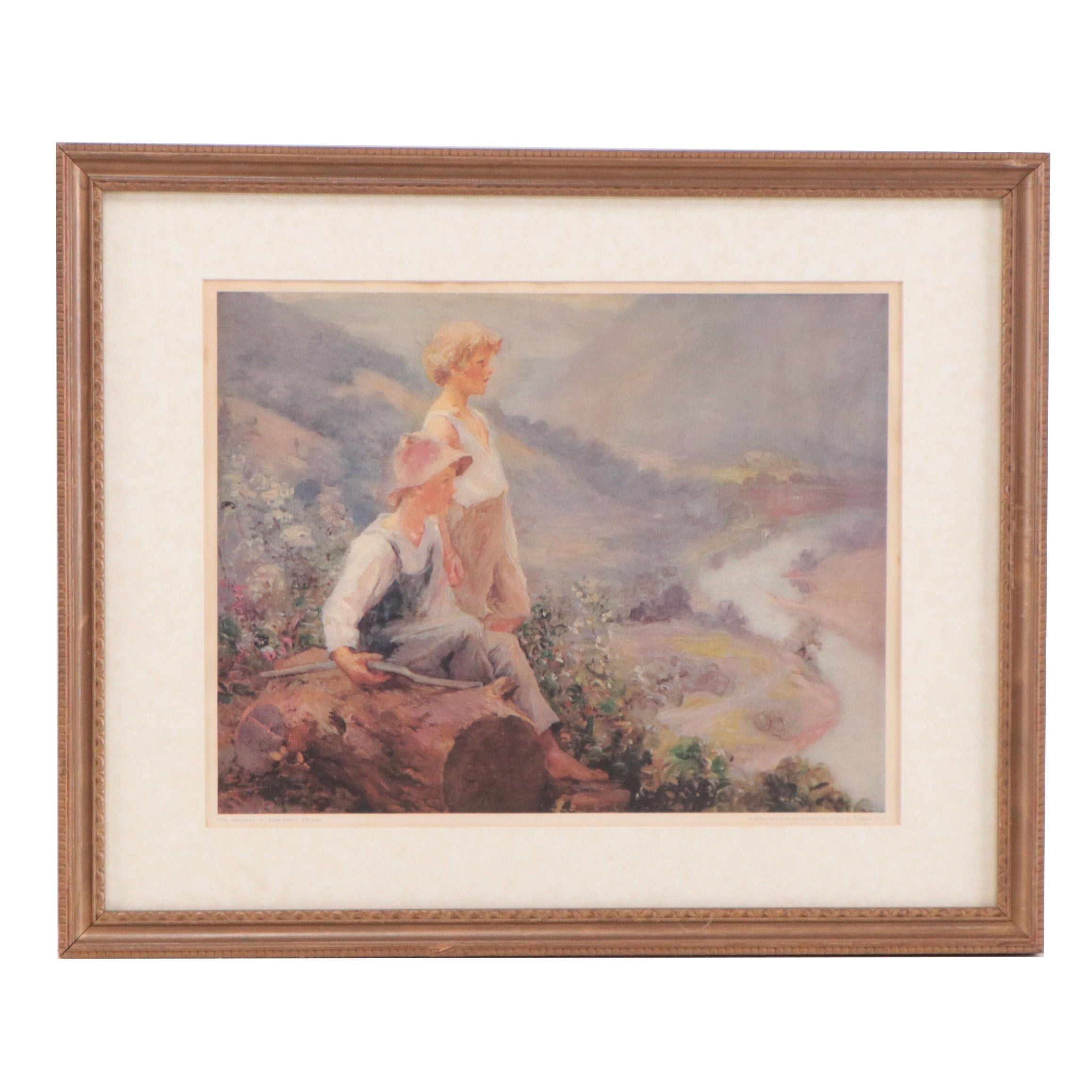 Offset Lithograph After Adam Emory Albright "The Allegbeny," 1960