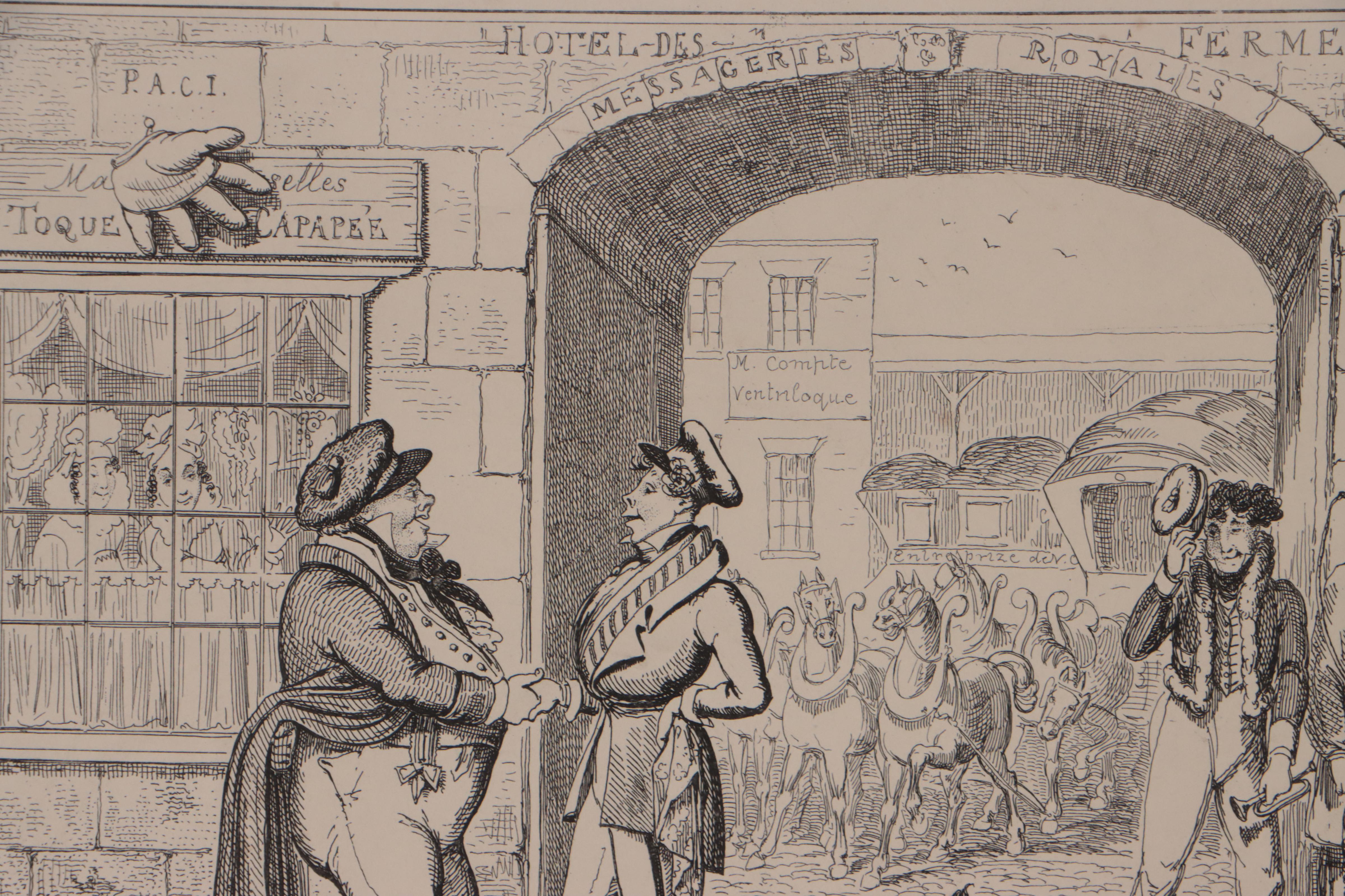 After George Cruikshank Lithograph Political Cartoons