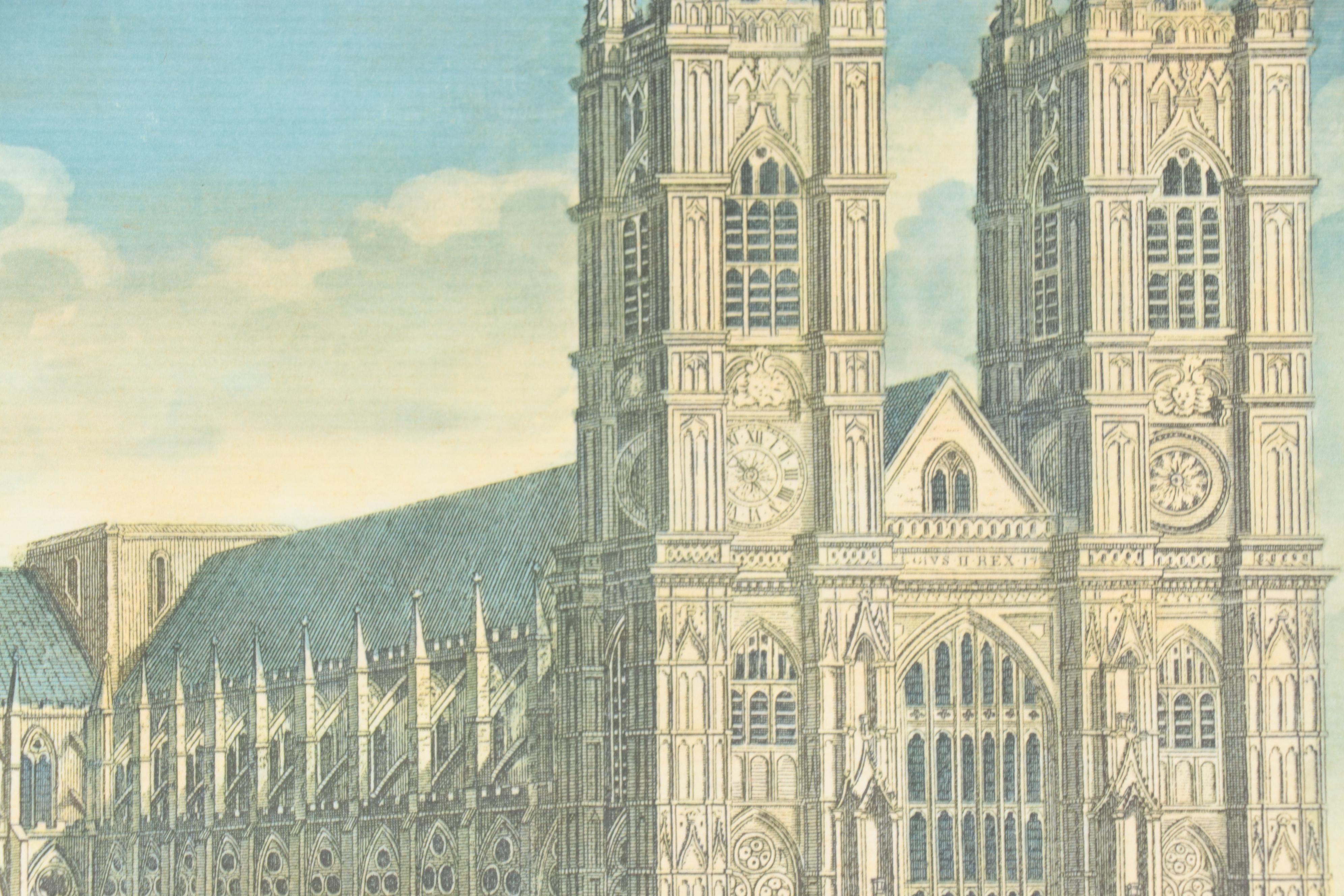 "Westminster Abbey" After Thomas Shepherd with Miniature Soldiers