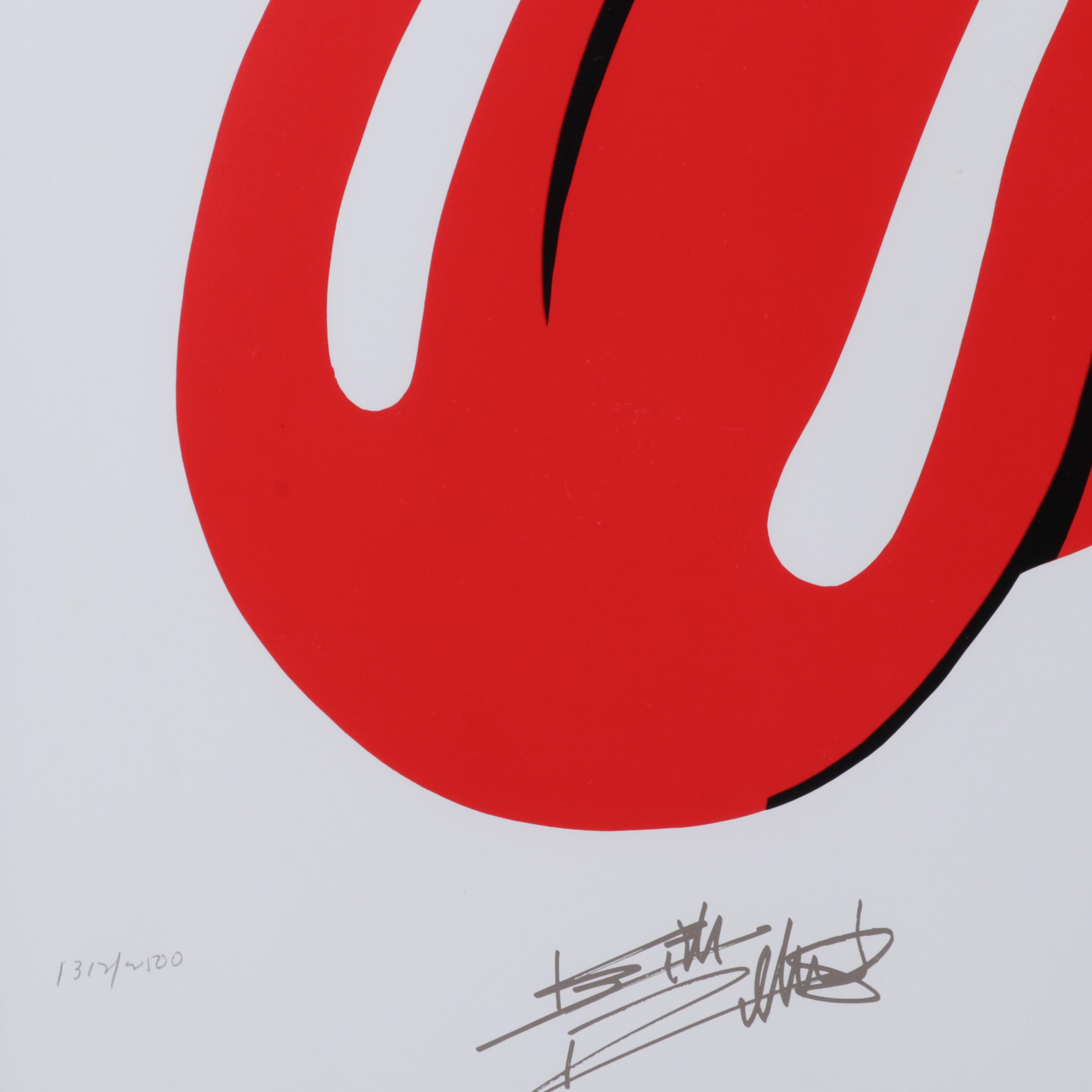 Music Art L.L.C. Color Lithograph "Lips & Tongue," Circa 2000