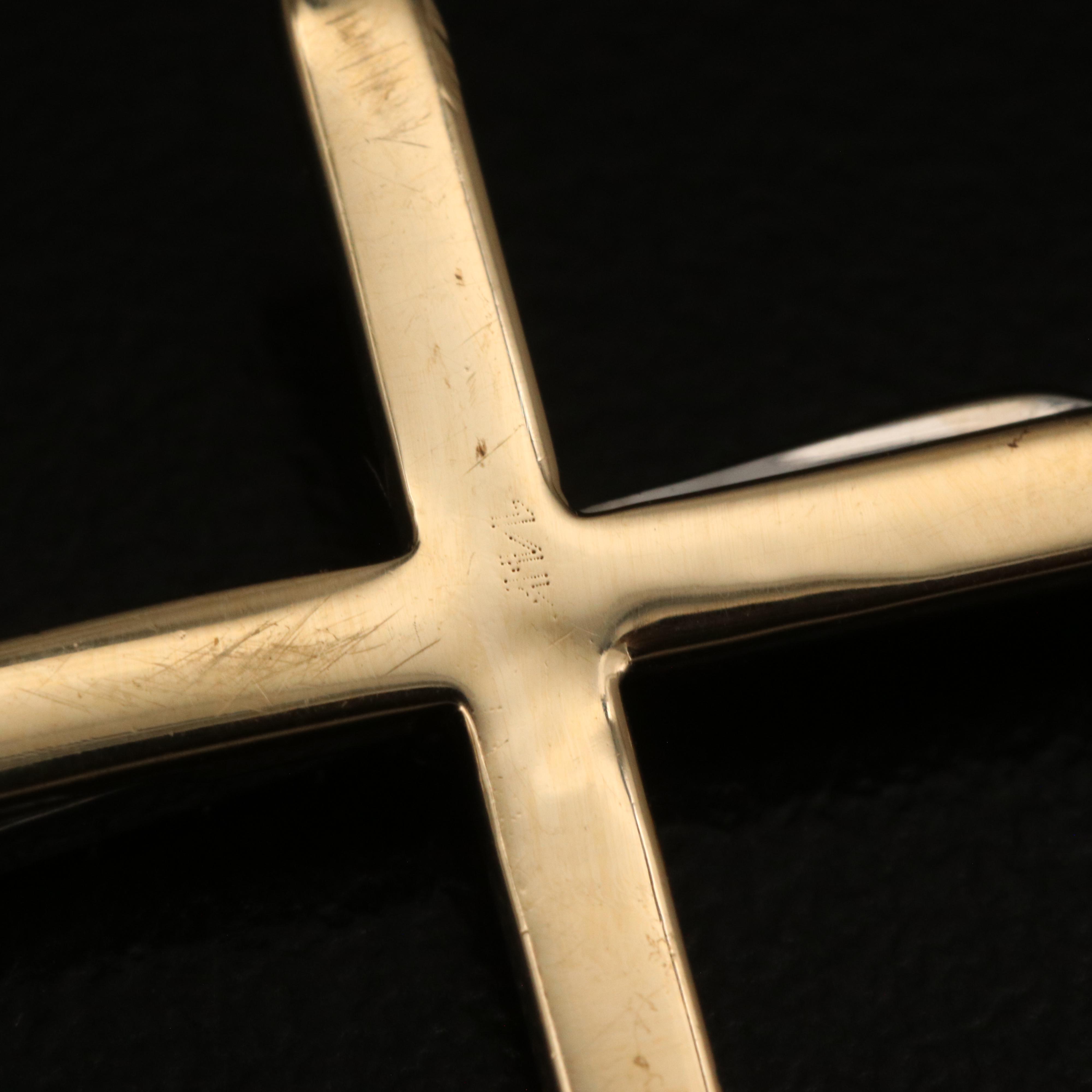 14K 0.27 CTW Diamond Cross Pendant