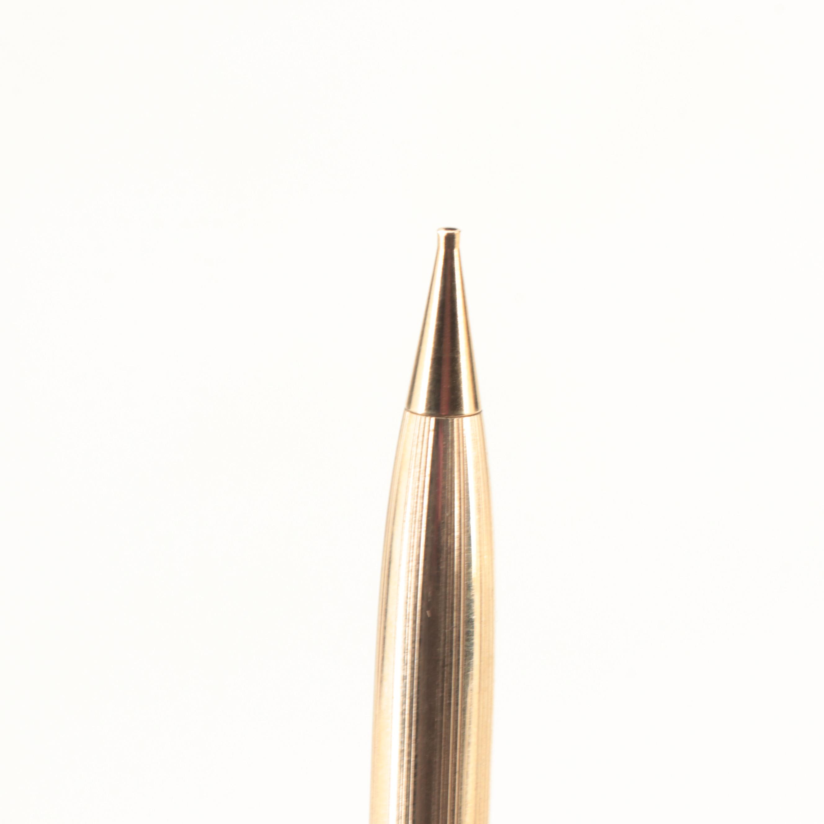 Ronson Gold-Filled "Penciliter", Mechanical Pencil, Ballpoint and Fountain Pen