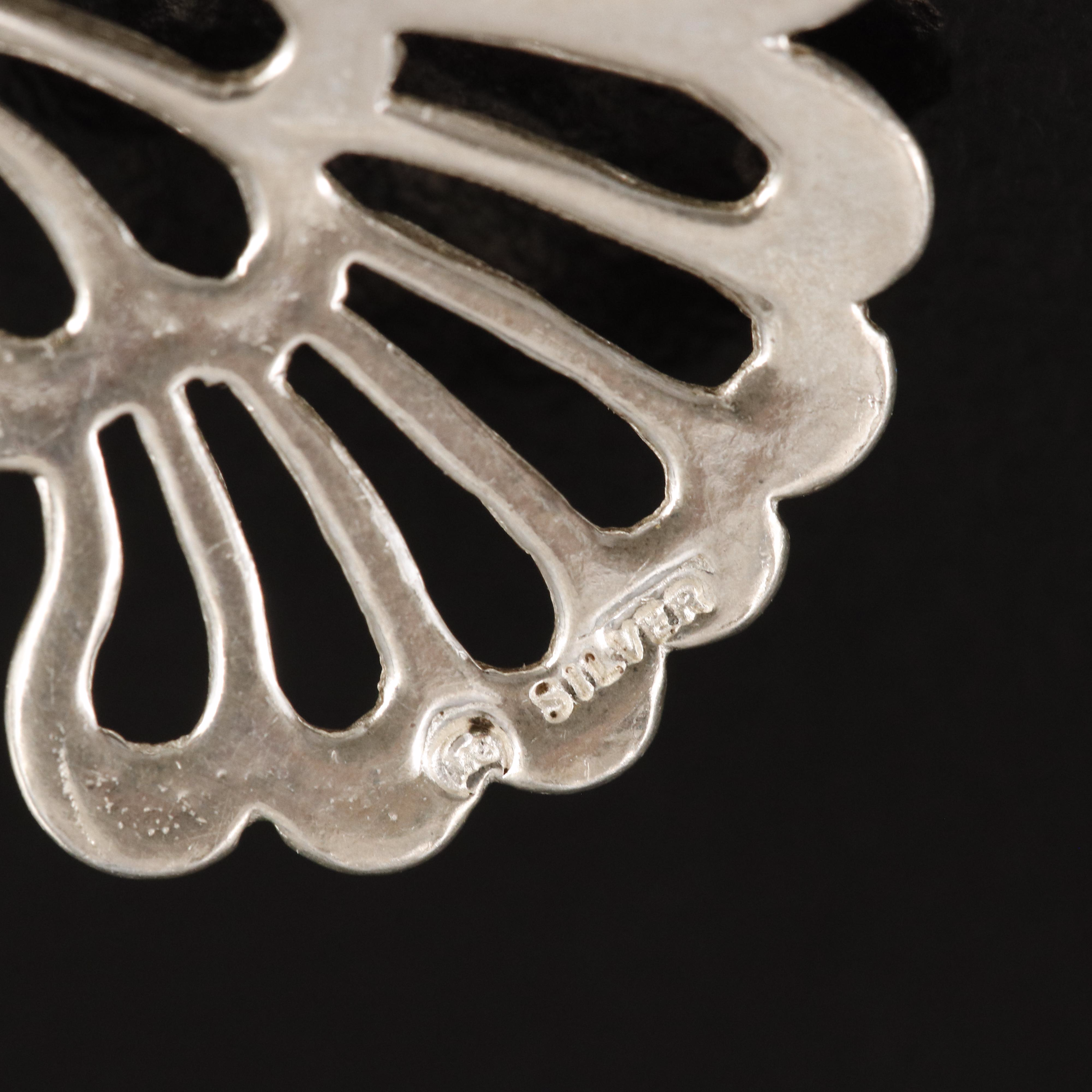 Sterling Butterfly Brooch