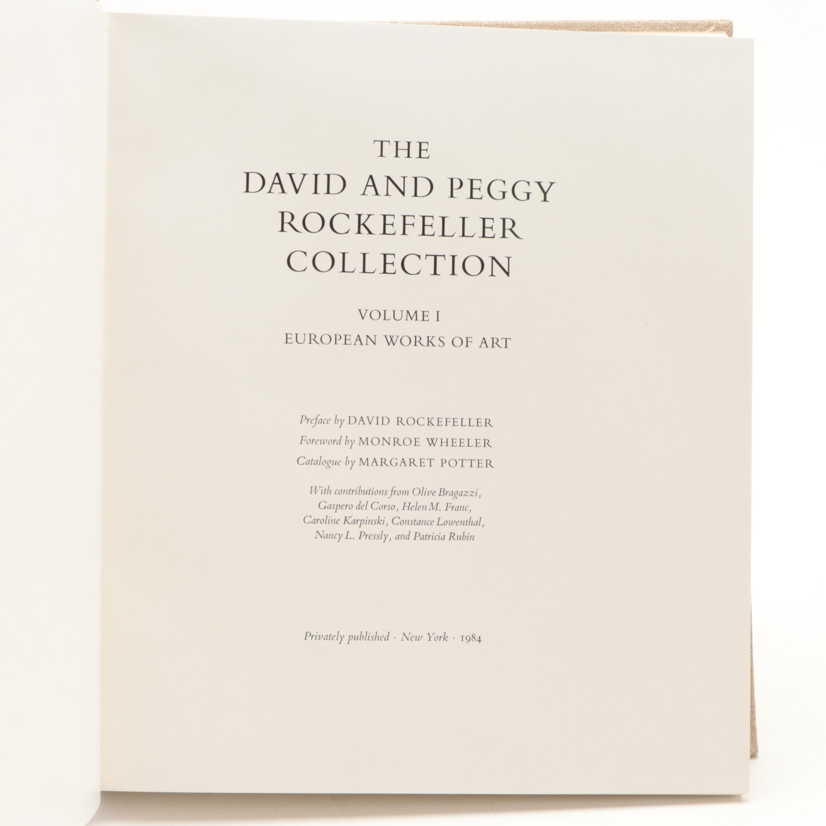 "The David and Peggy Rockefeller Collection" Five-Volume Set