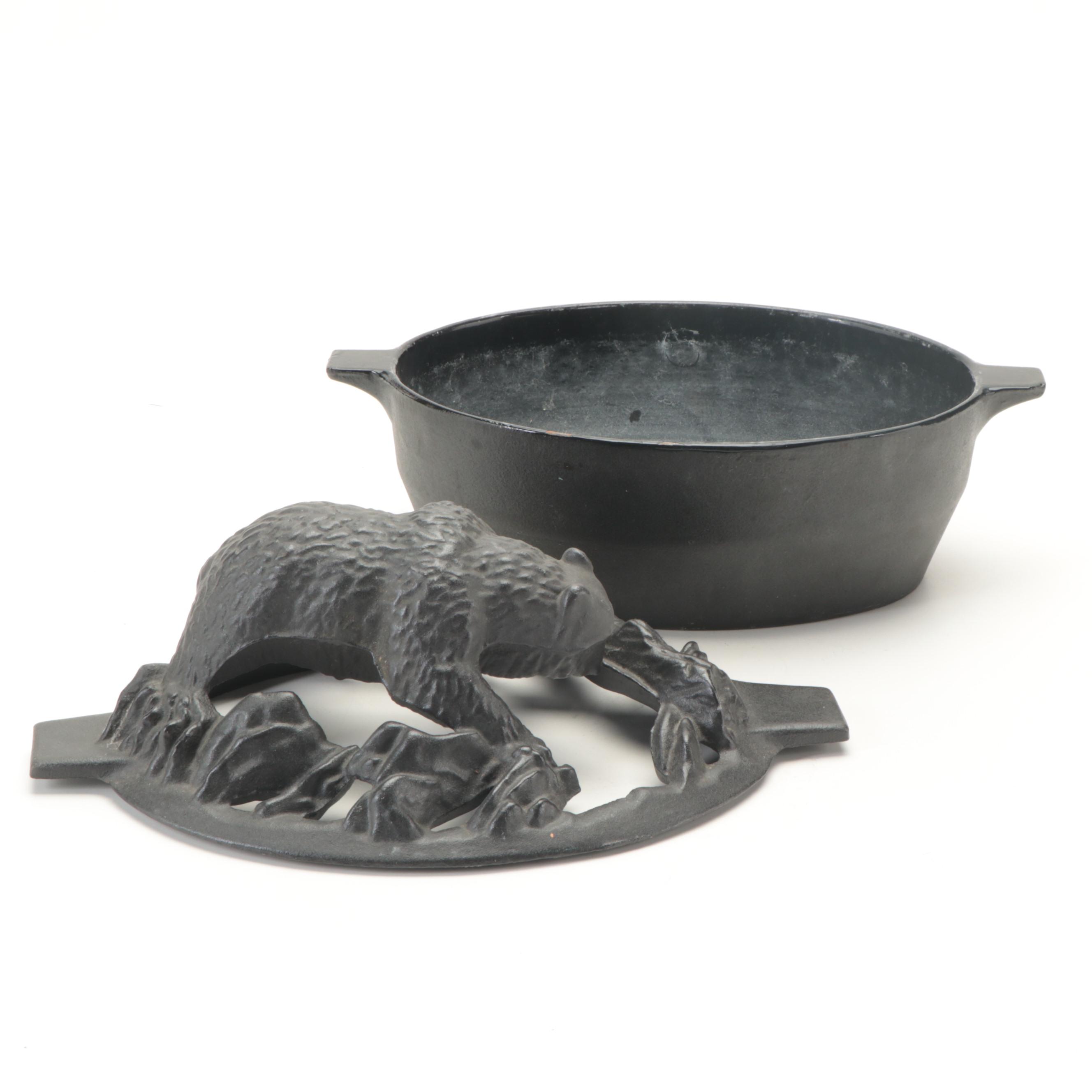 John Wright Cast Iron Wood Stove Steamer