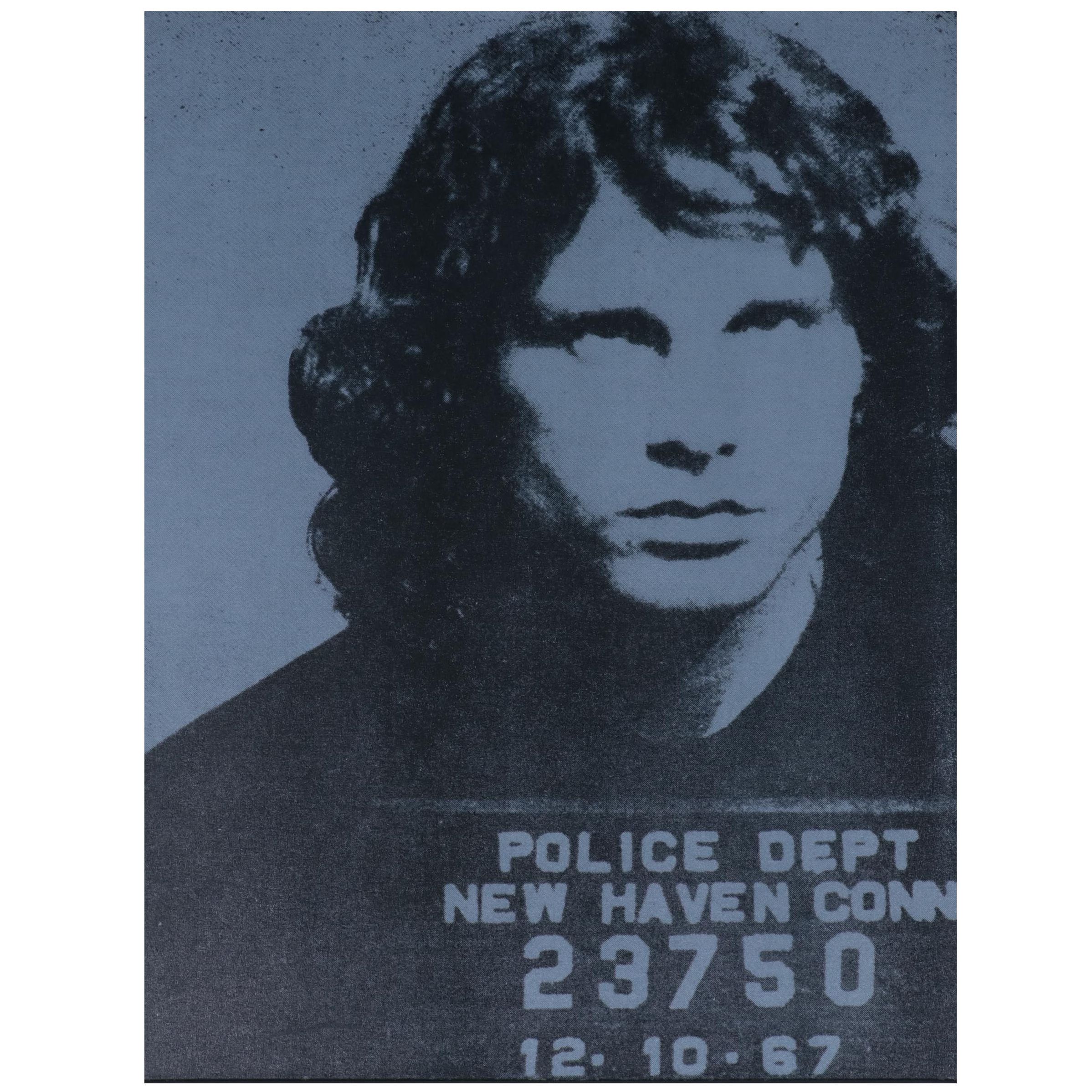 Giclée of Jim Morrison Mugshot