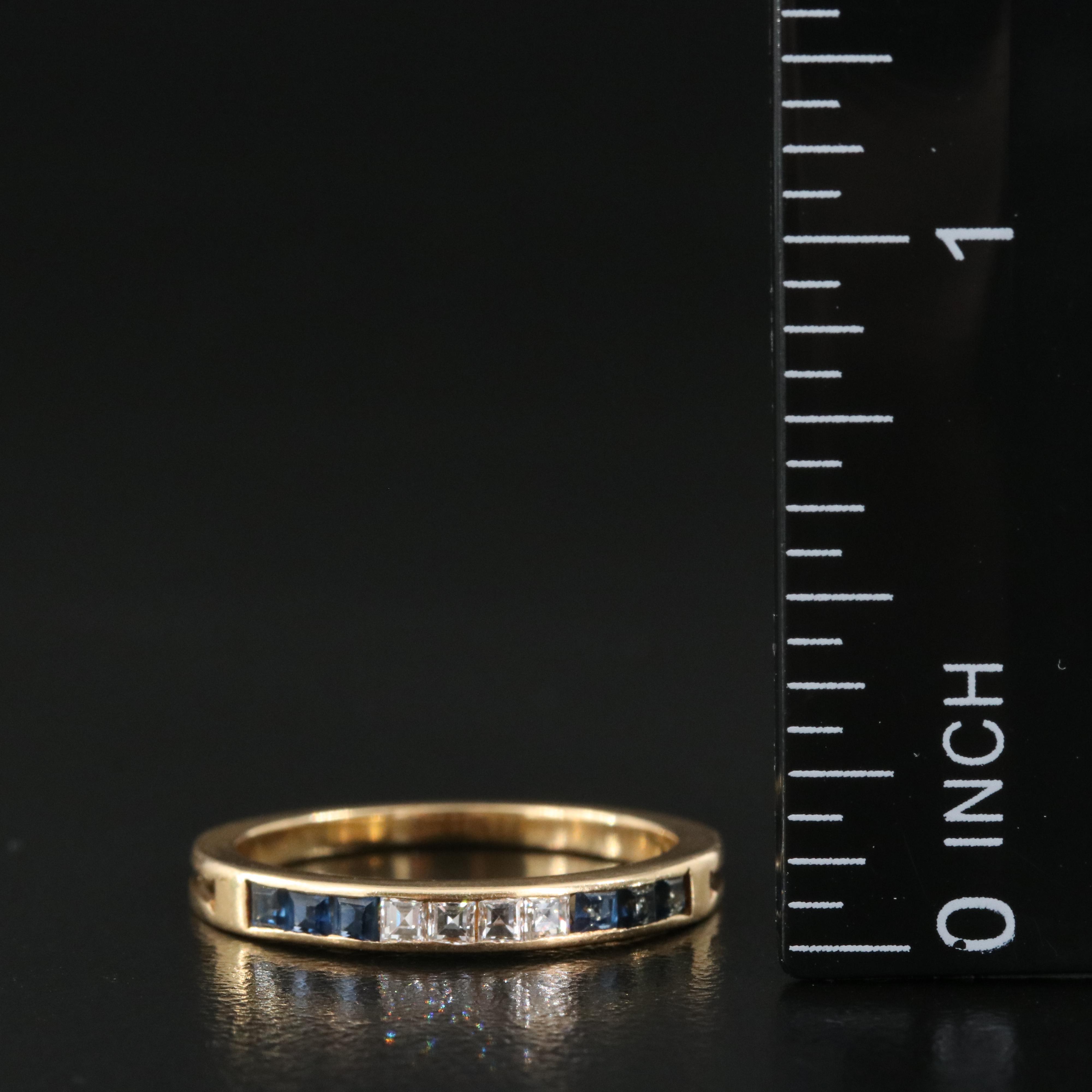 Tiffany & Co. 18K Diamond Bands Including Emerald and Sapphire