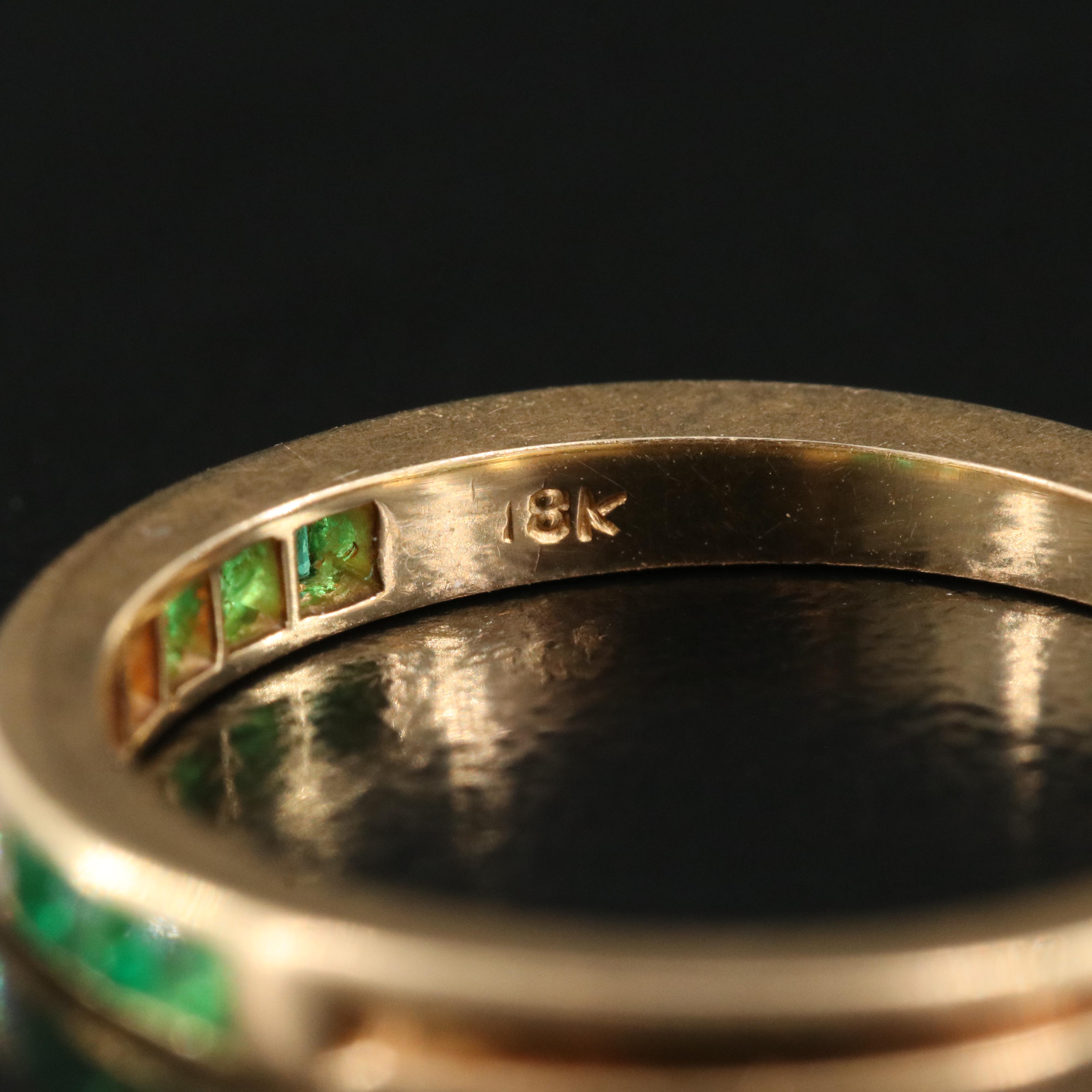 Tiffany & Co. 18K Diamond Bands Including Emerald and Sapphire