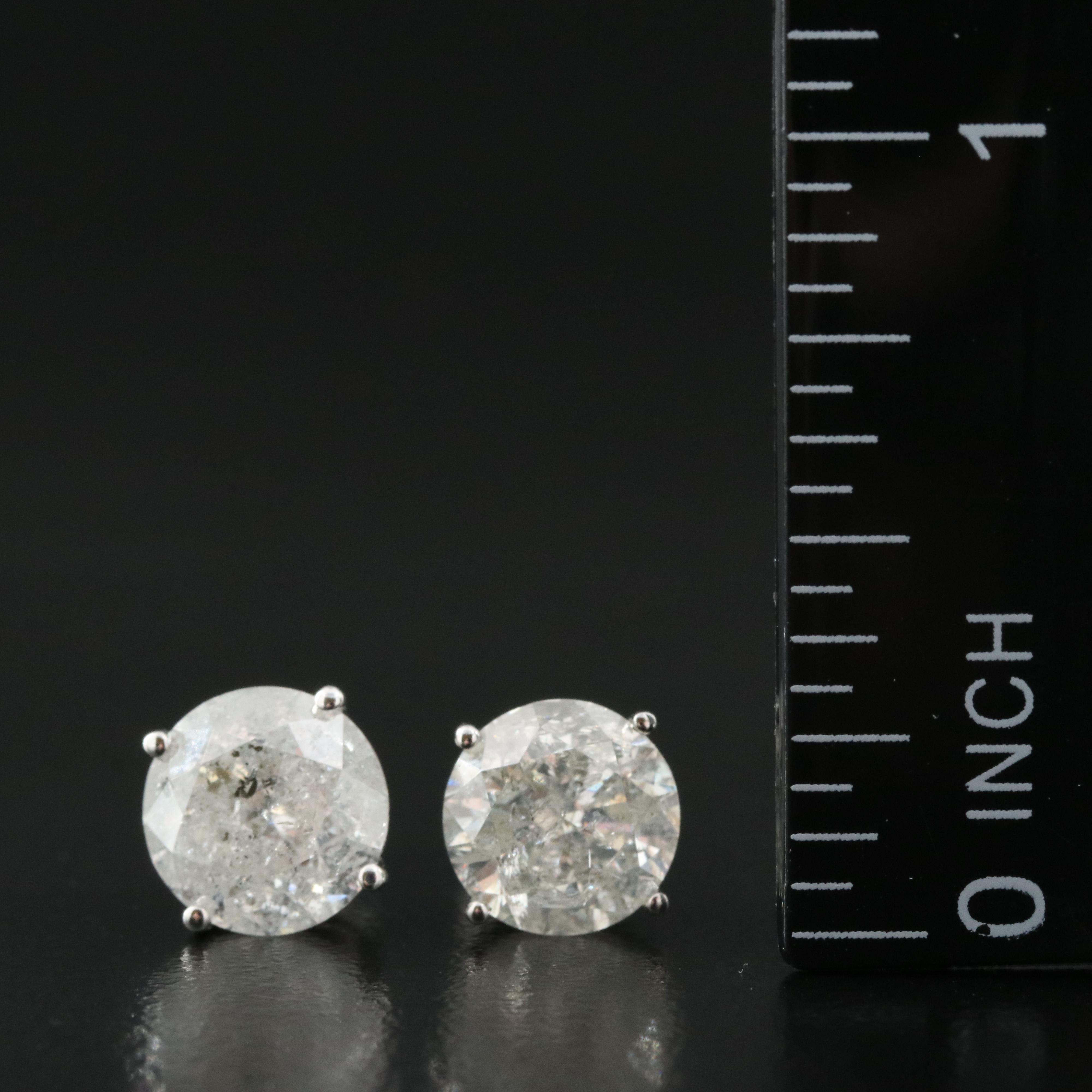 14K 3.91 CTW Diamond Stud Earrings