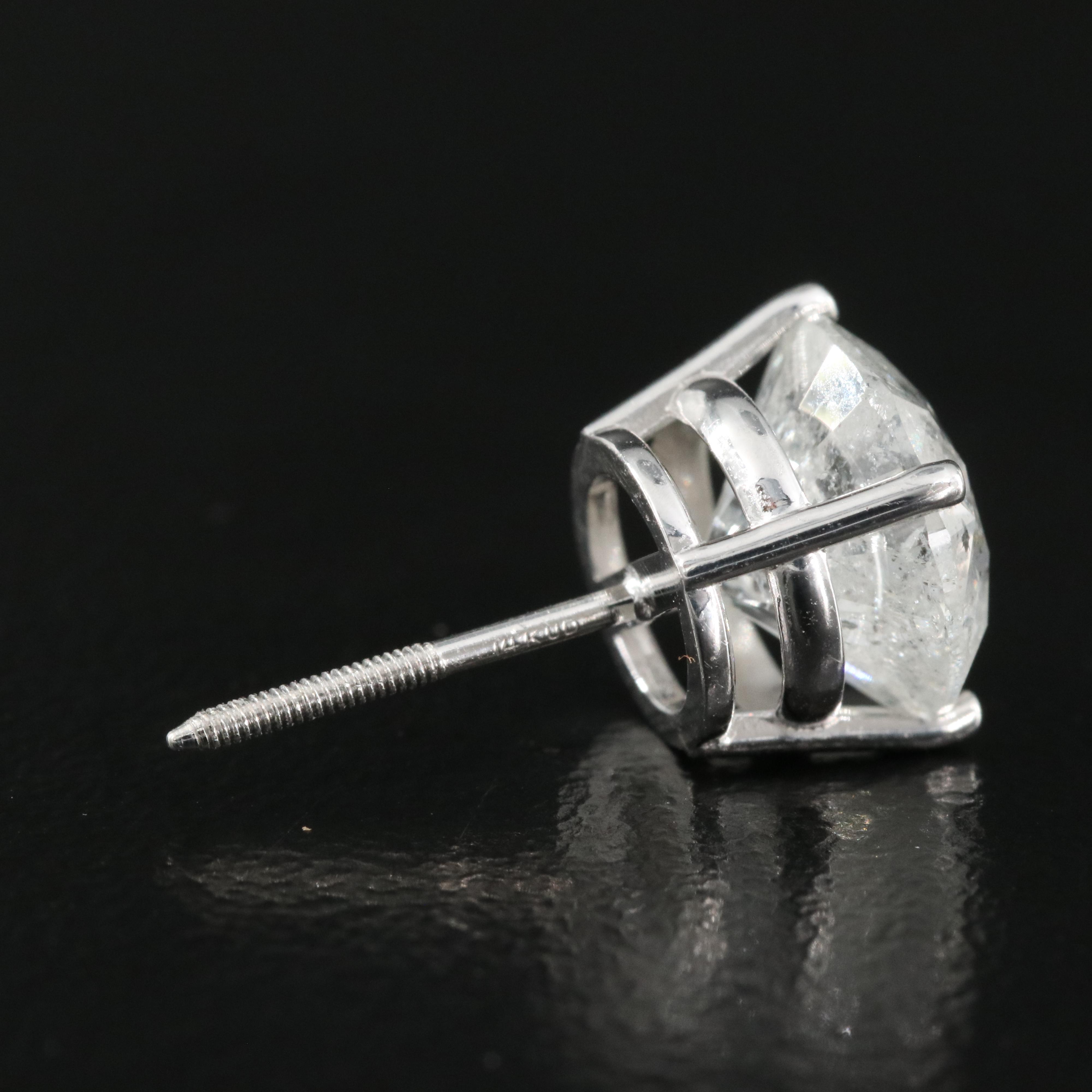 14K 3.91 CTW Diamond Stud Earrings