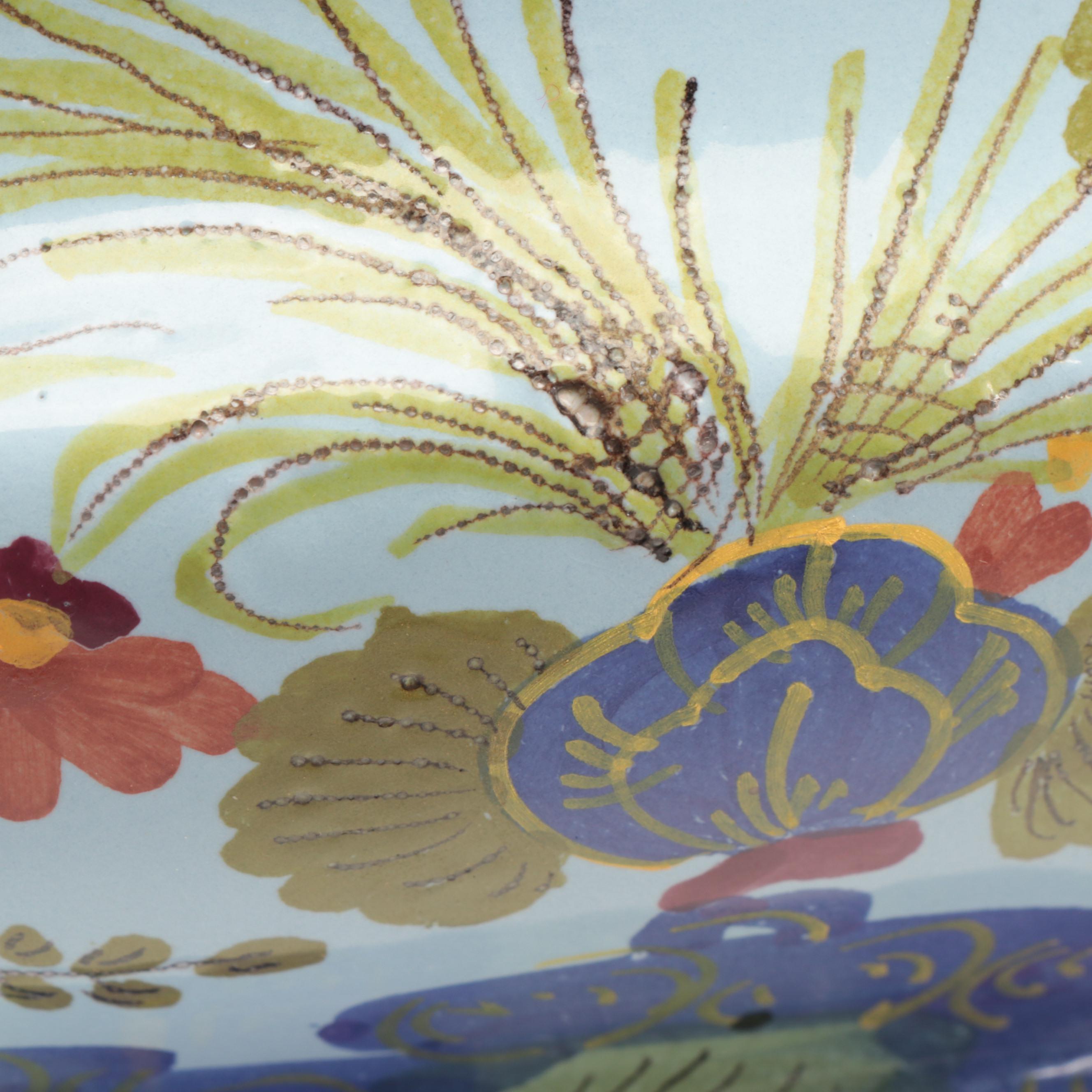 Taste Setter by Sigma Hand-Painted Italian Faïence Tureen and Platter