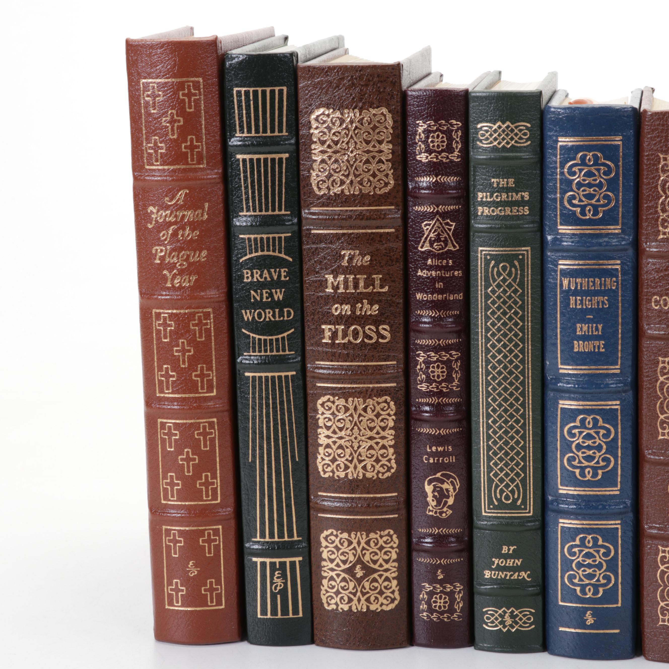 Easton Press Fiction Classics Including Dickens, Austen, and Carroll