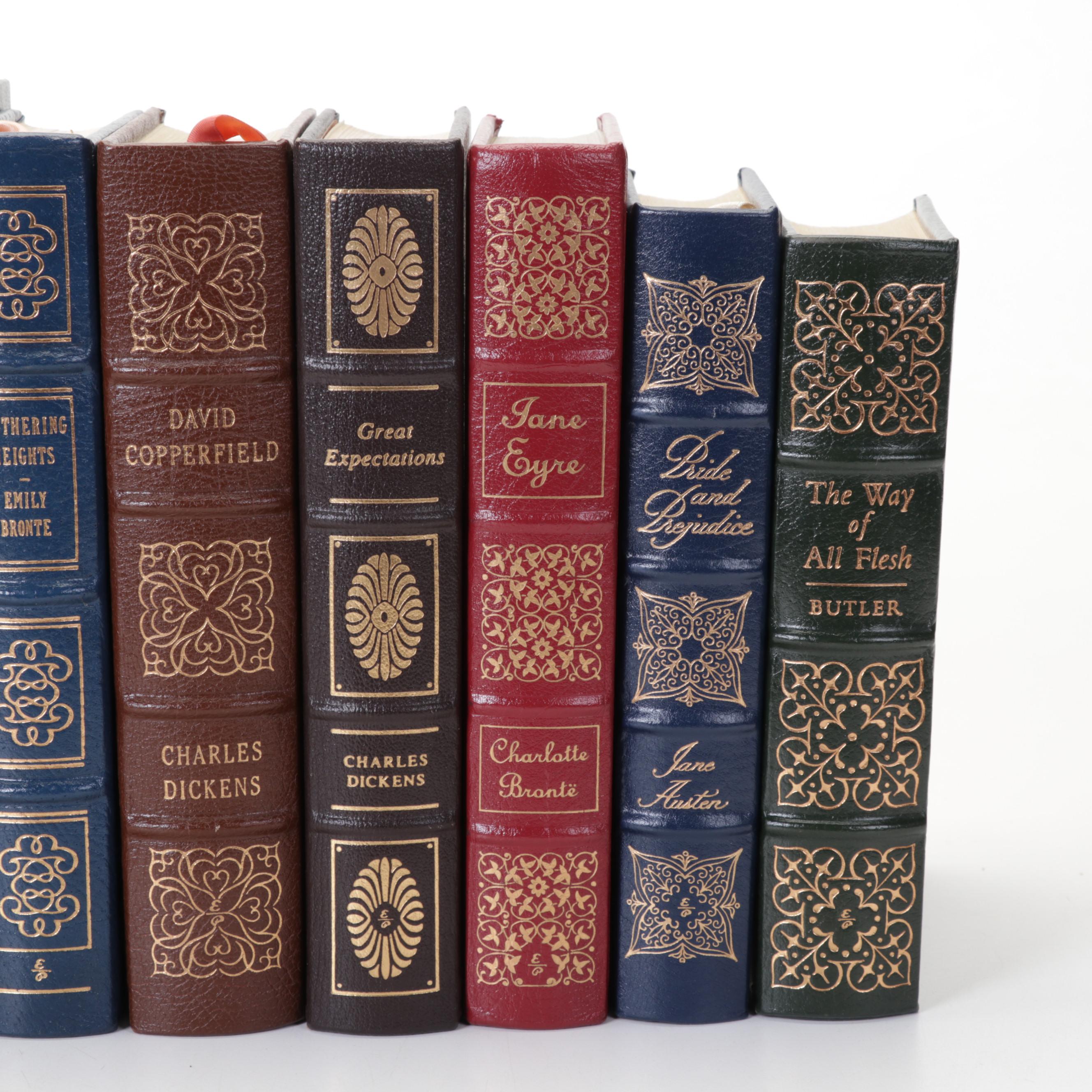 Easton Press Fiction Classics Including Dickens, Austen, and Carroll