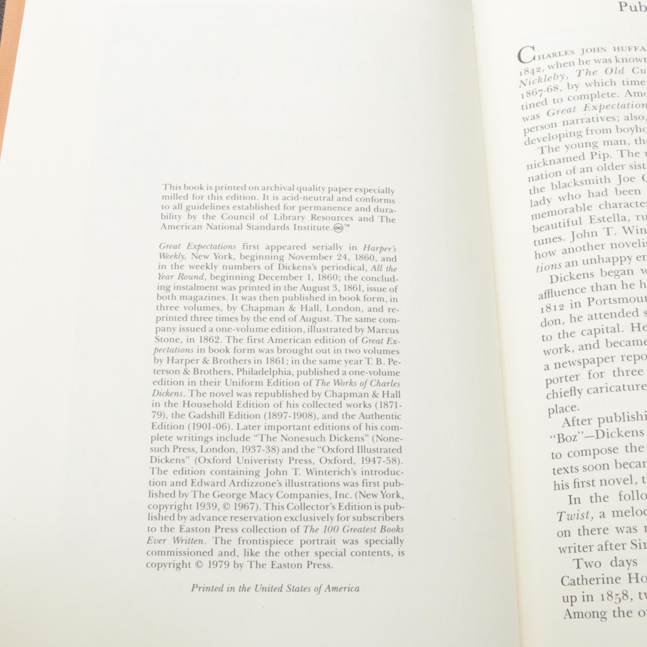 Easton Press Fiction Classics Including Dickens, Austen, and Carroll