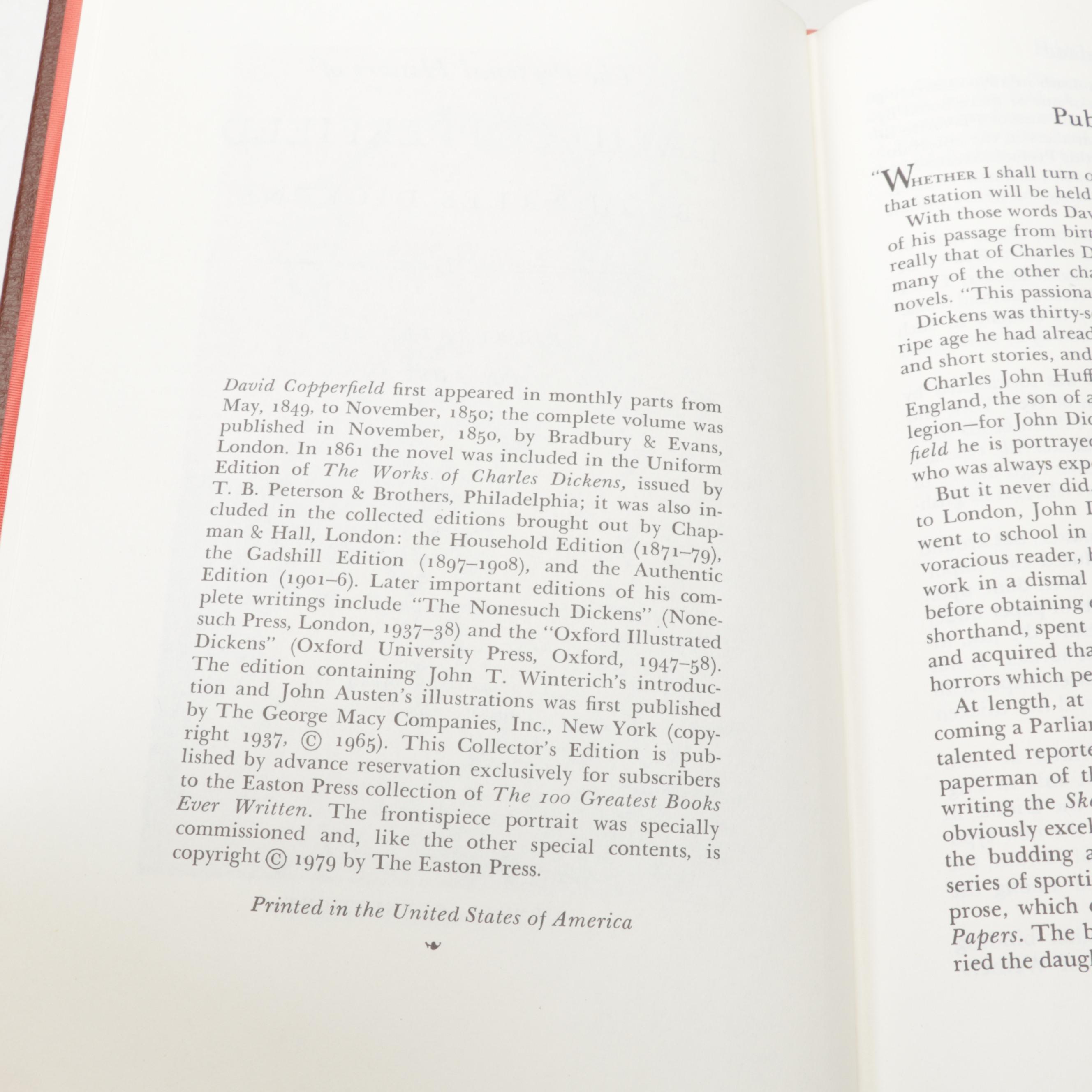 Easton Press Fiction Classics Including Dickens, Austen, and Carroll