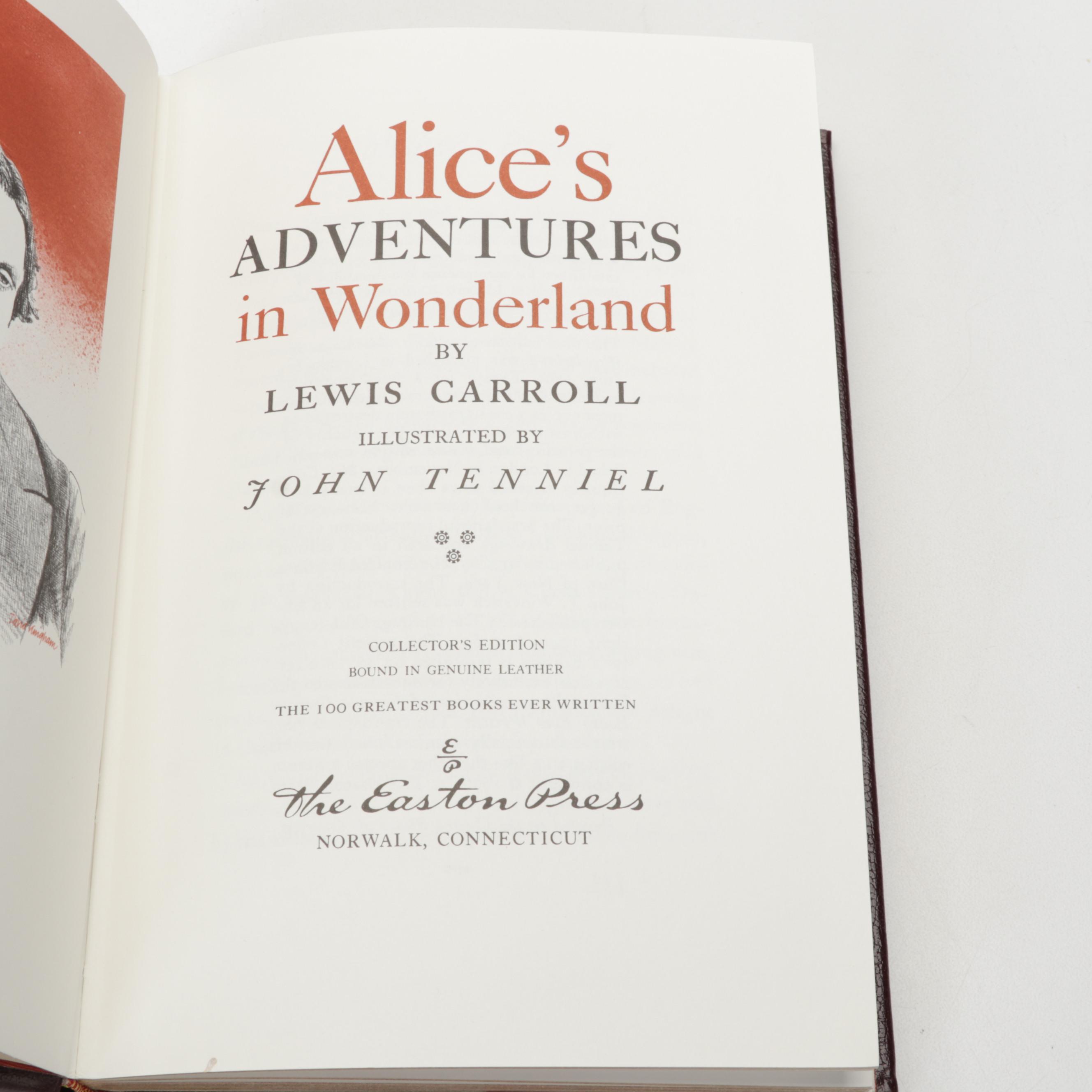 Easton Press Fiction Classics Including Dickens, Austen, and Carroll