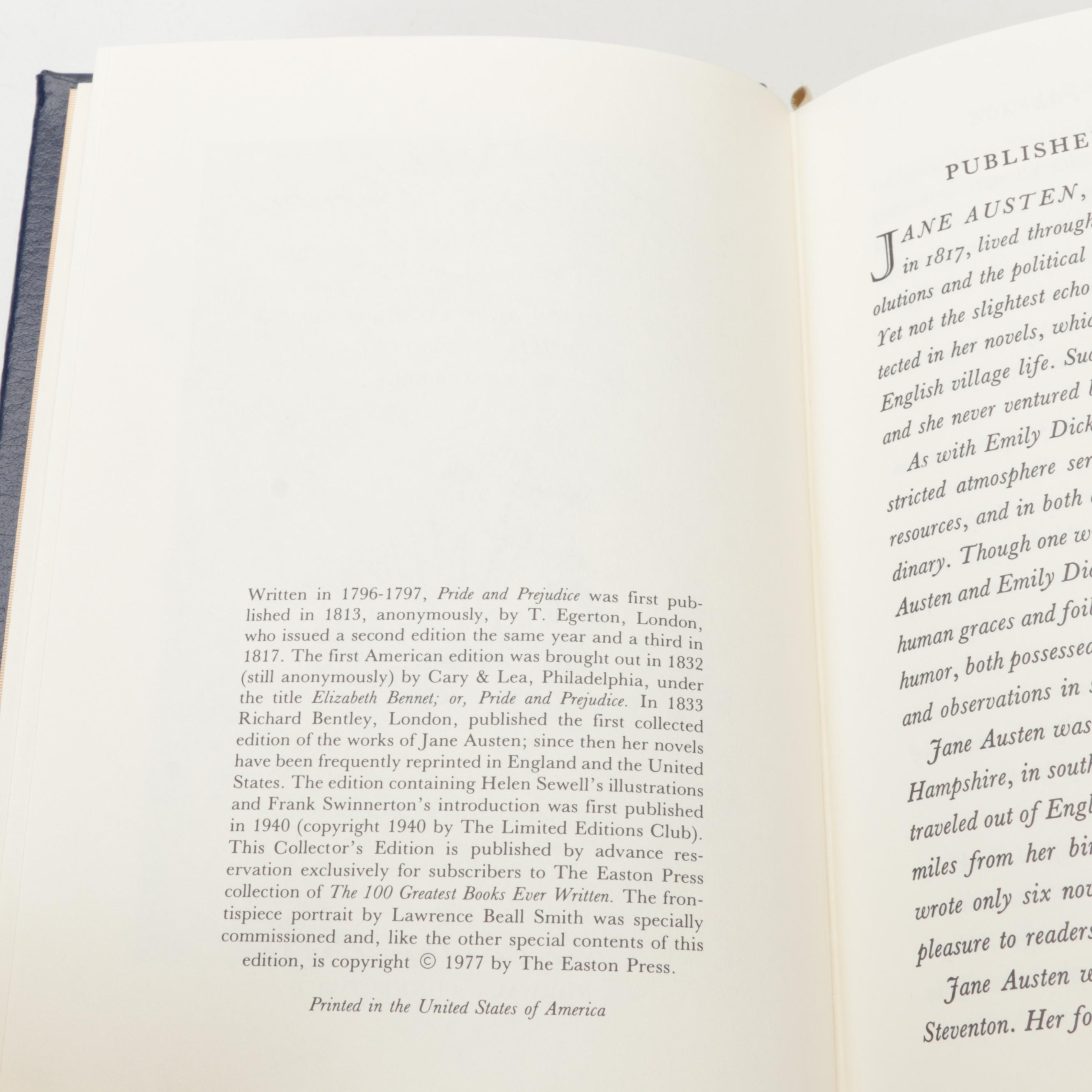 Easton Press Fiction Classics Including Dickens, Austen, and Carroll