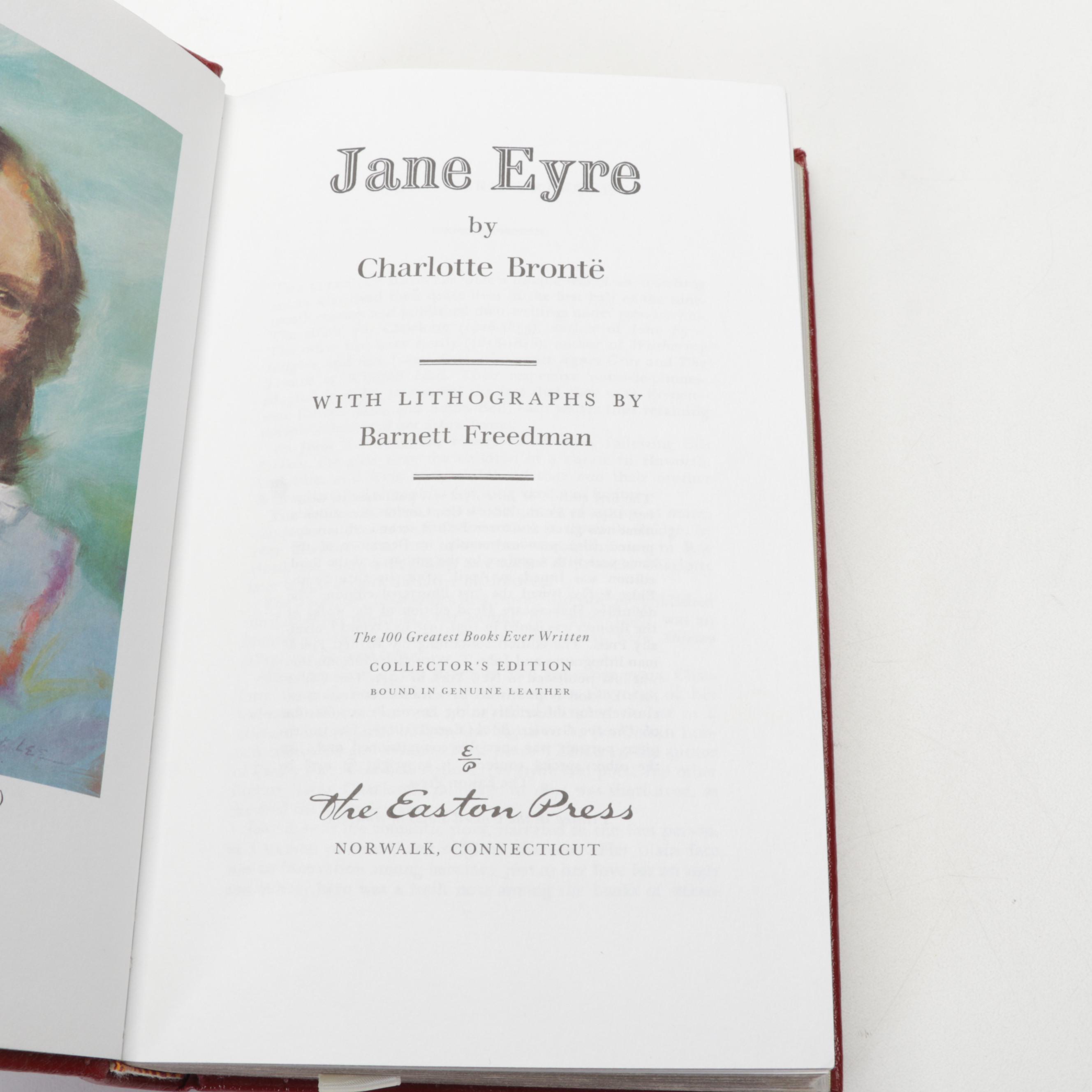 Easton Press Fiction Classics Including Dickens, Austen, and Carroll