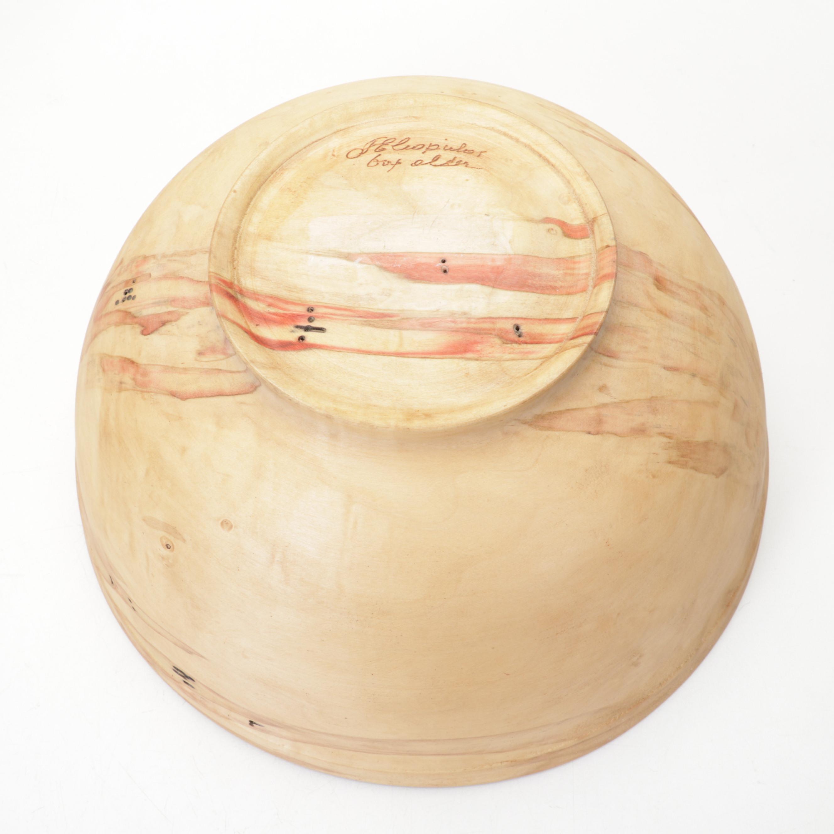 Jim Eliopulos Turned Box Elder Bowl and Vase