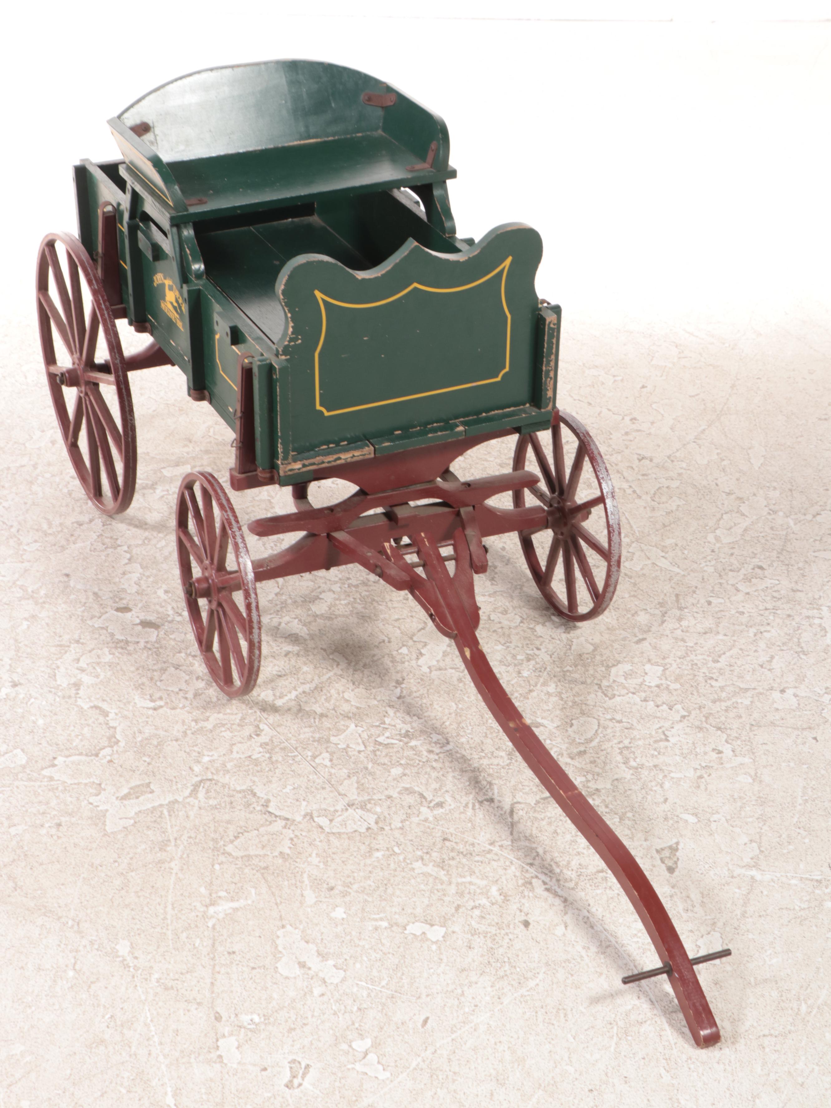John Deere Children's Antique Style Junior Wagon, Late 20th Century