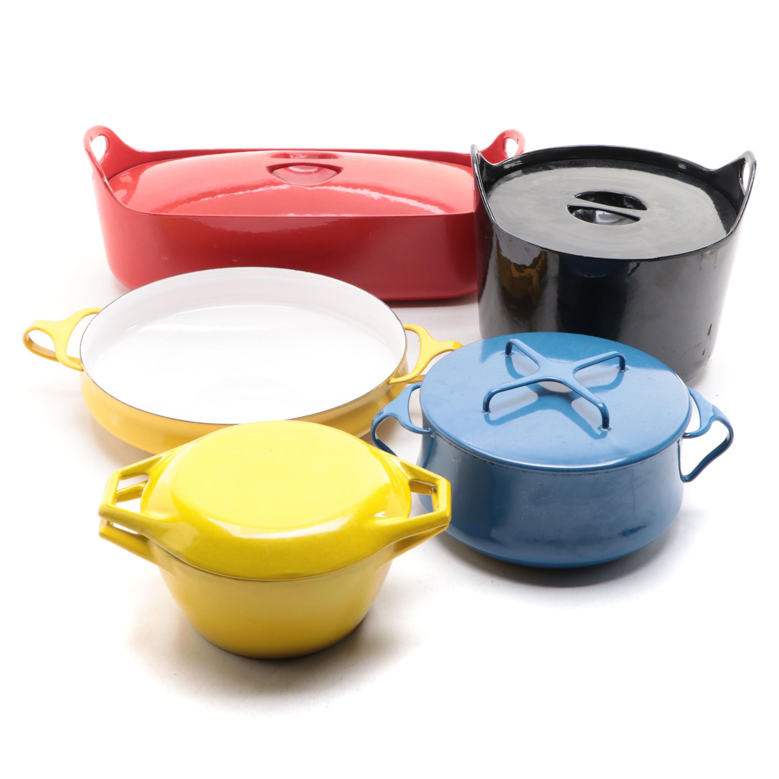 Danish Modern Rosenlew, Dansk and Copco Enameled Metal Bakeware