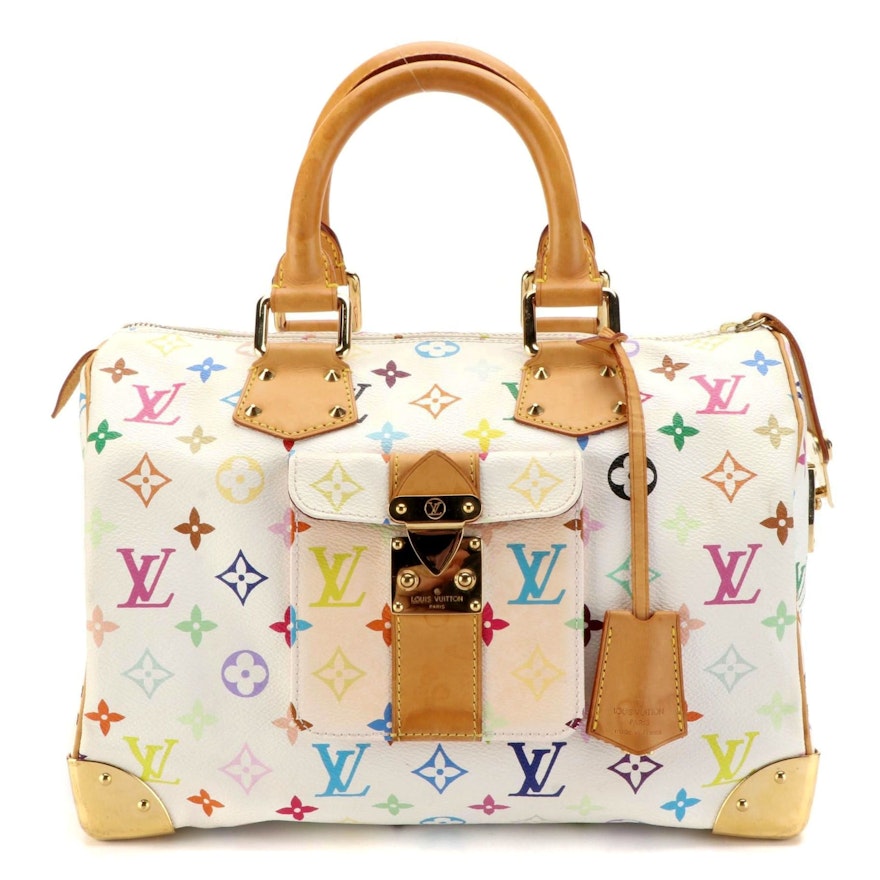 Louis Vuitton x Takashi Murakami Speedy in Multicolore Monogram Canvas