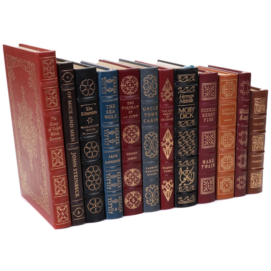 Easton Press Fiction and Nonfiction Classics Including Twain and Steinbeck